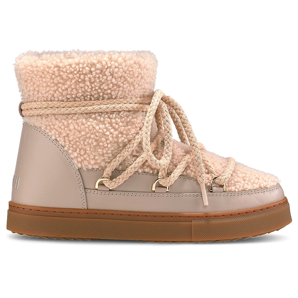 Дамски зимни ботуши Inuikii Women's Curly Winter boots - Light Beige