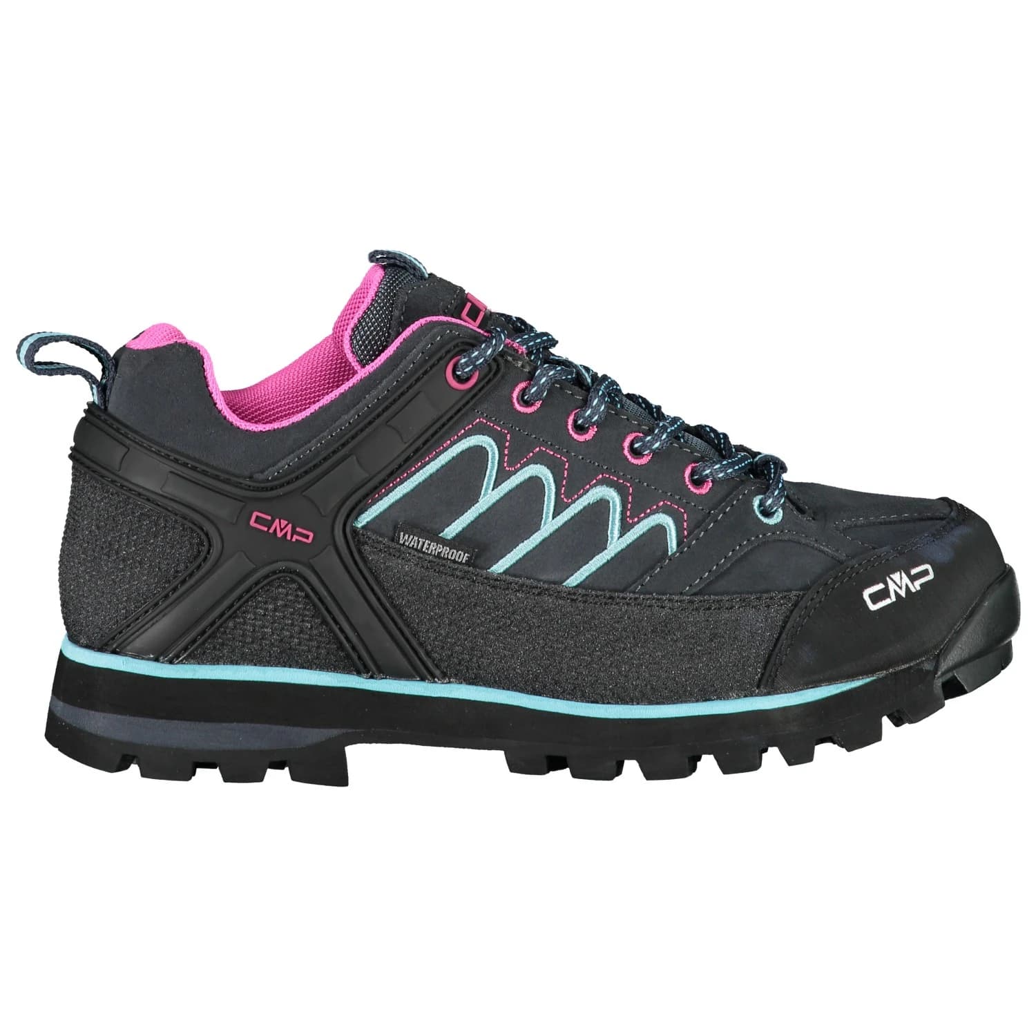 Дамски мултиспорт обувки CMP Women's Moon Low Trekking Shoe Waterproof Multisport shoes - Antracite / Acqua