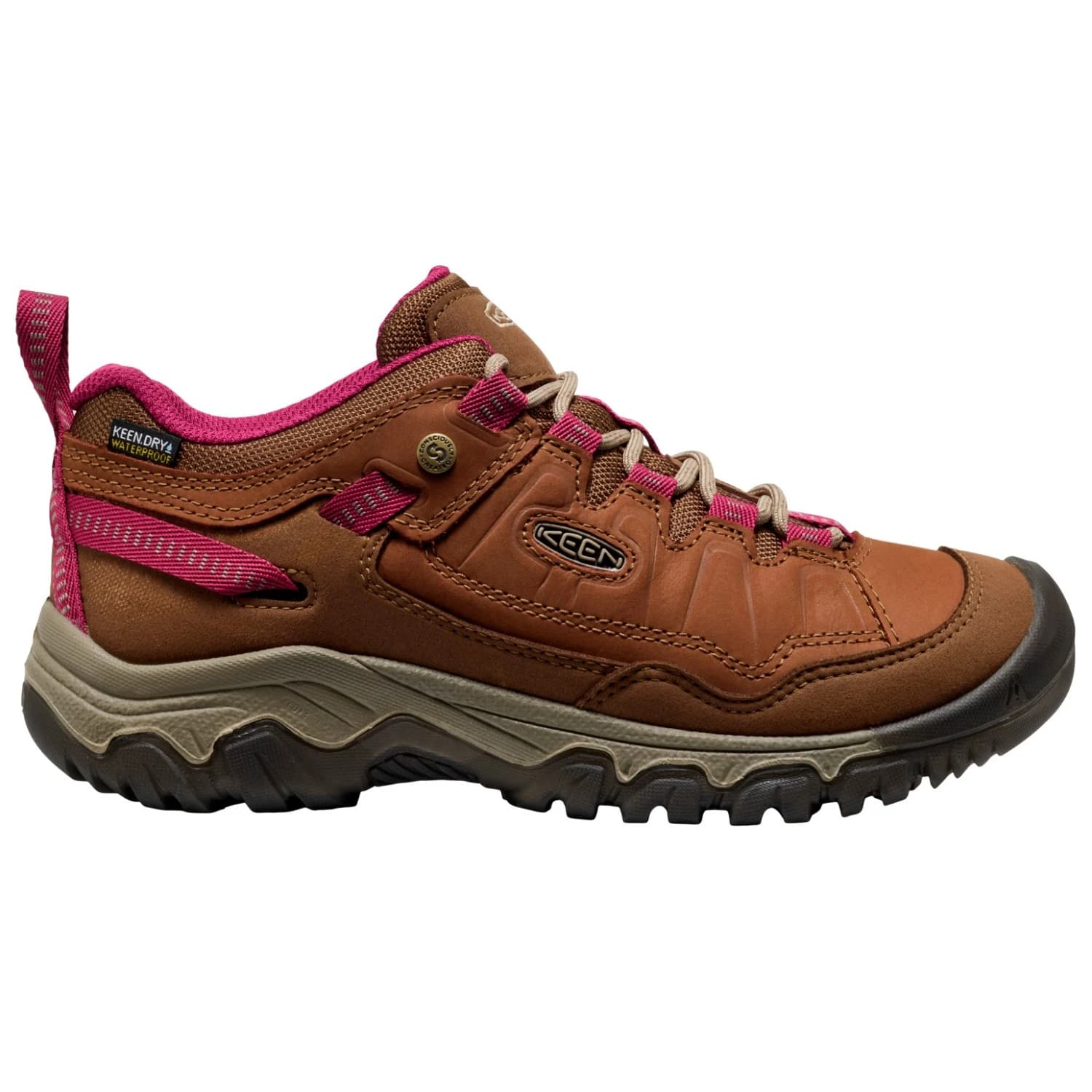Дамски мултиспорт обувки Keen Women's Targhee IV WP Multisport shoes - Bison / Beaujolais