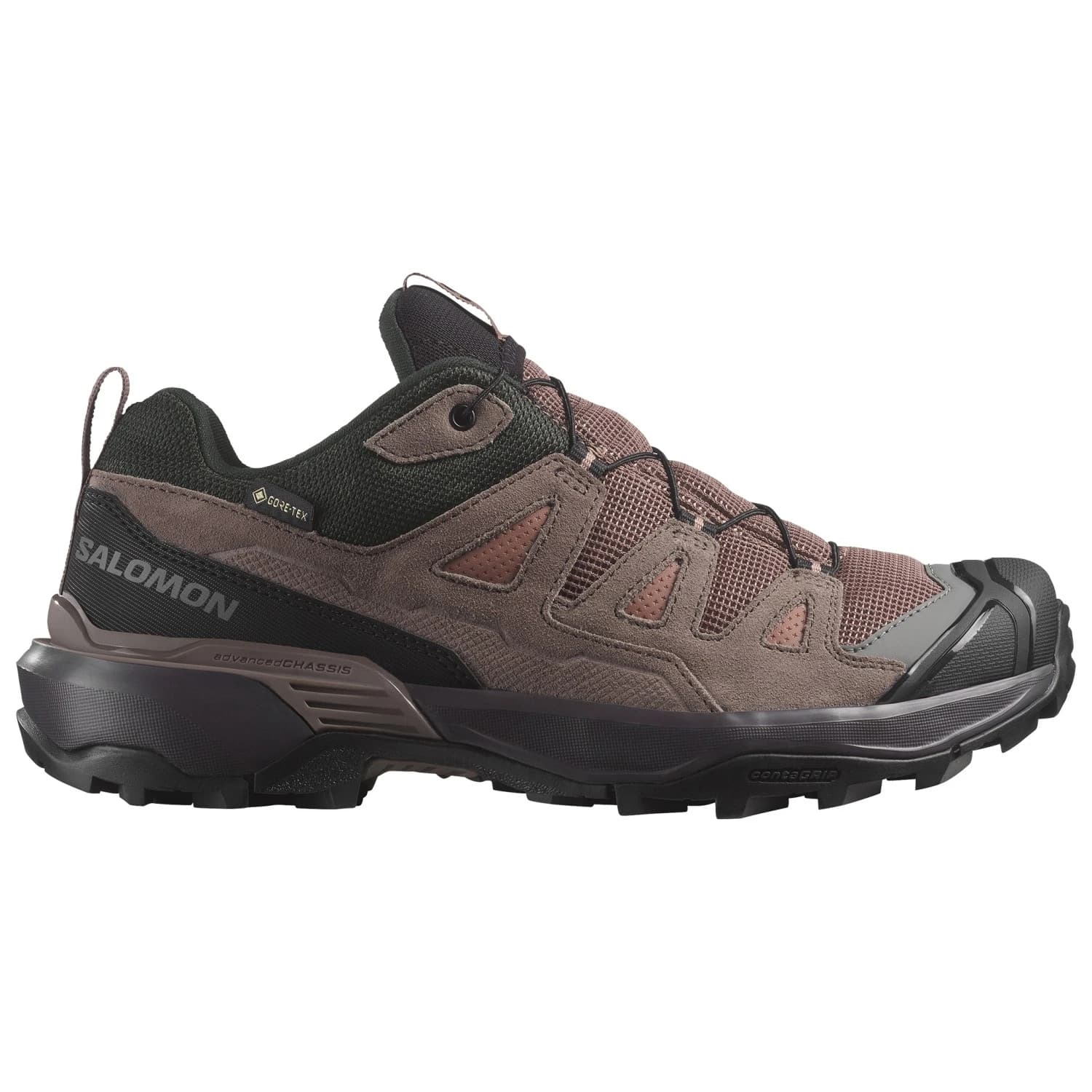 Дамски мултиспорт обувки Salomon Women's X Ultra 360 Leather GORE-TEX Multisport shoes - Cognac / Peppercorn / Black