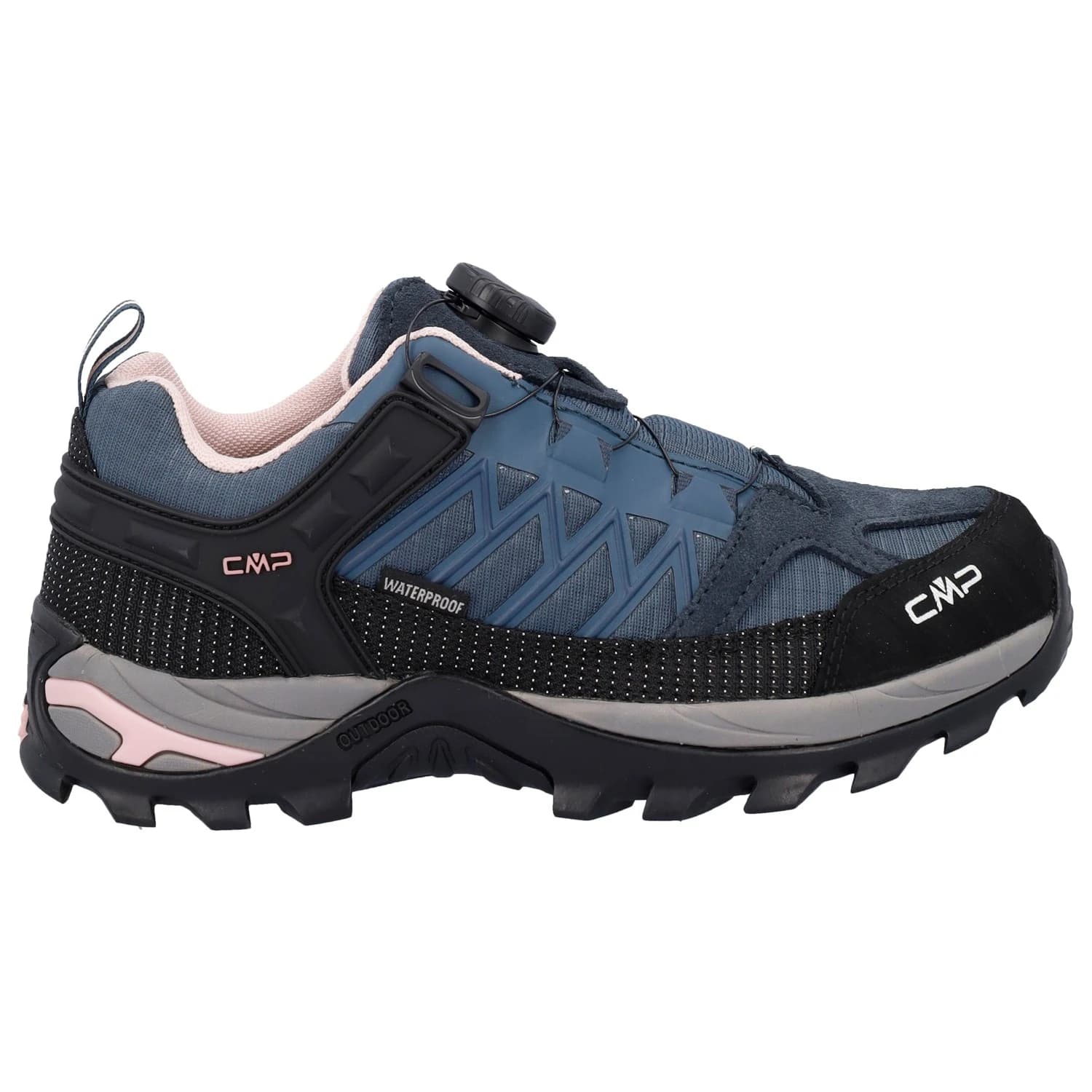 Дамски мултиспорт обувки Cmp Women's Rigel Low Fitgo Trekking Shoes WP Multisport shoes - Asphalt / Antracite / Rose