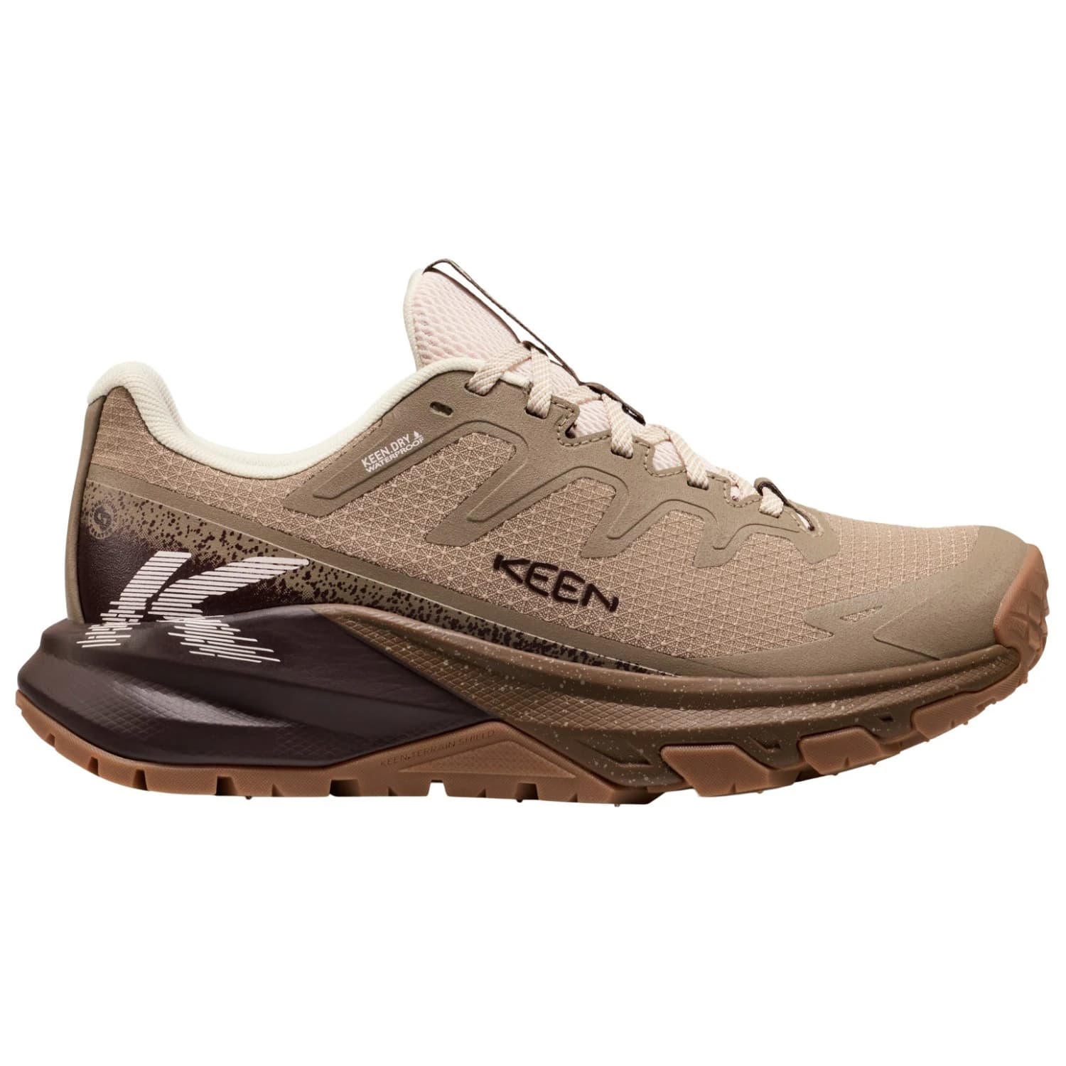 Мултиспорт обувки Keen Women's Targhee Apex WP Multisport shoes - Brindle / Peach Blush