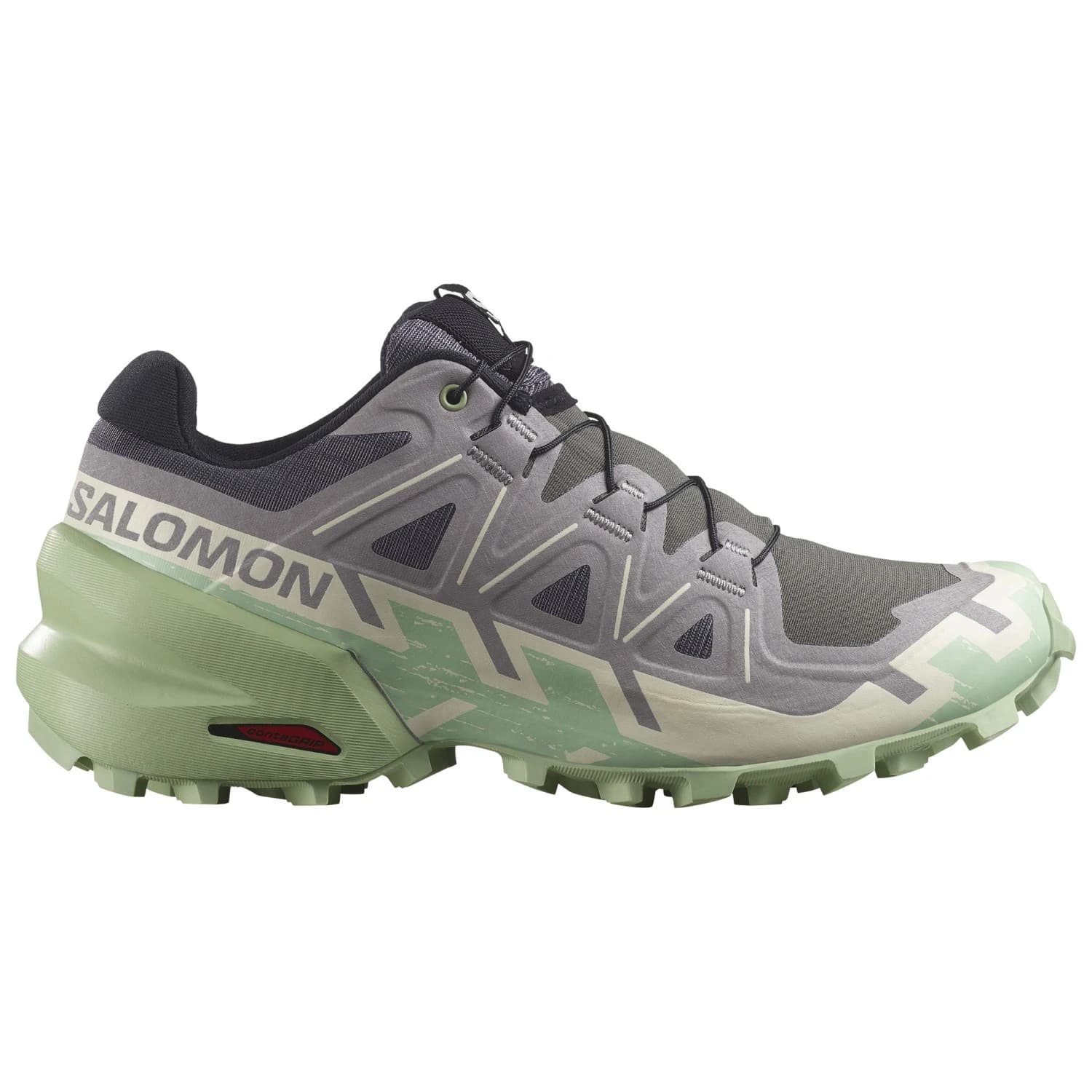 Дамски маратонки Salomon Women's Speedcross 6 Trail running shoes - Castlerock / Vanilla Ice / Smoke Green