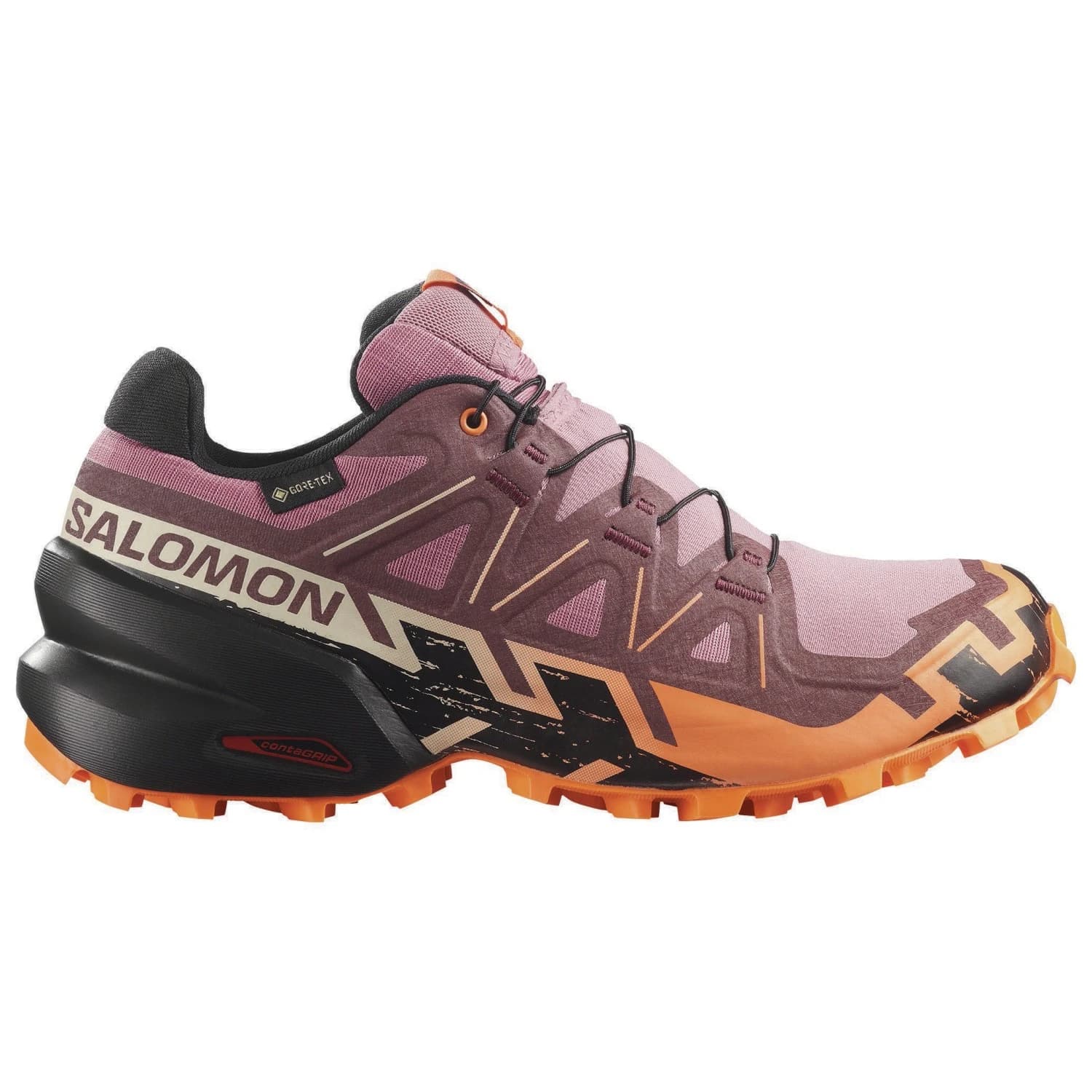 Дамски маратонки Salomon Women's Speedcross 6 Gore-Tex Trail running shoes - Dusky Orchid / Huckleberry / Nectarine