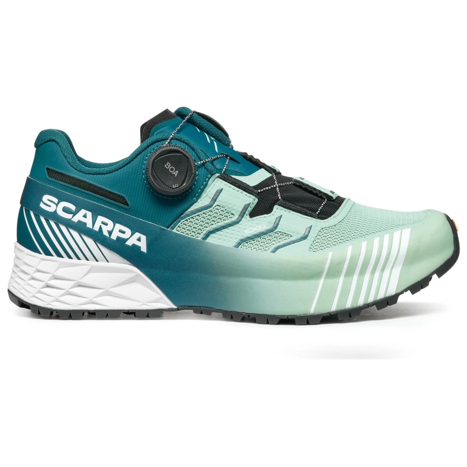 Дамски маратонки Scarpa Women's Ribelle Run Kalibra HT Trail running shoes - Misty Jade / Deep Lagoon