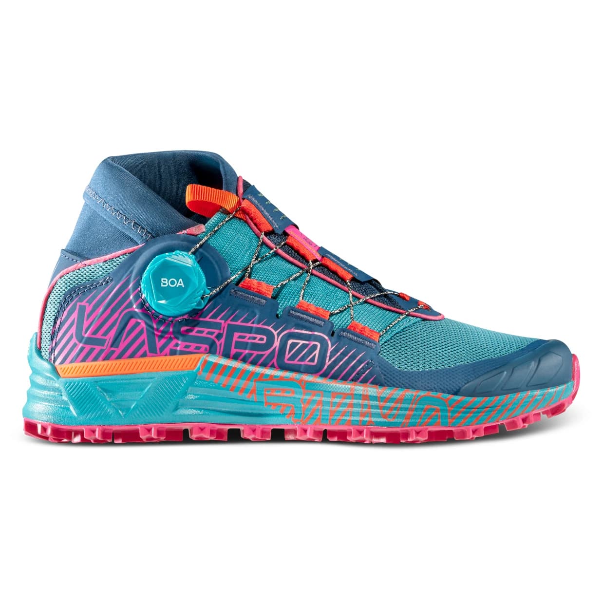 Дамски маратонки La Sportiva Women's Cyklon Trail running shoes - Storm Blue / Cherry Tomato