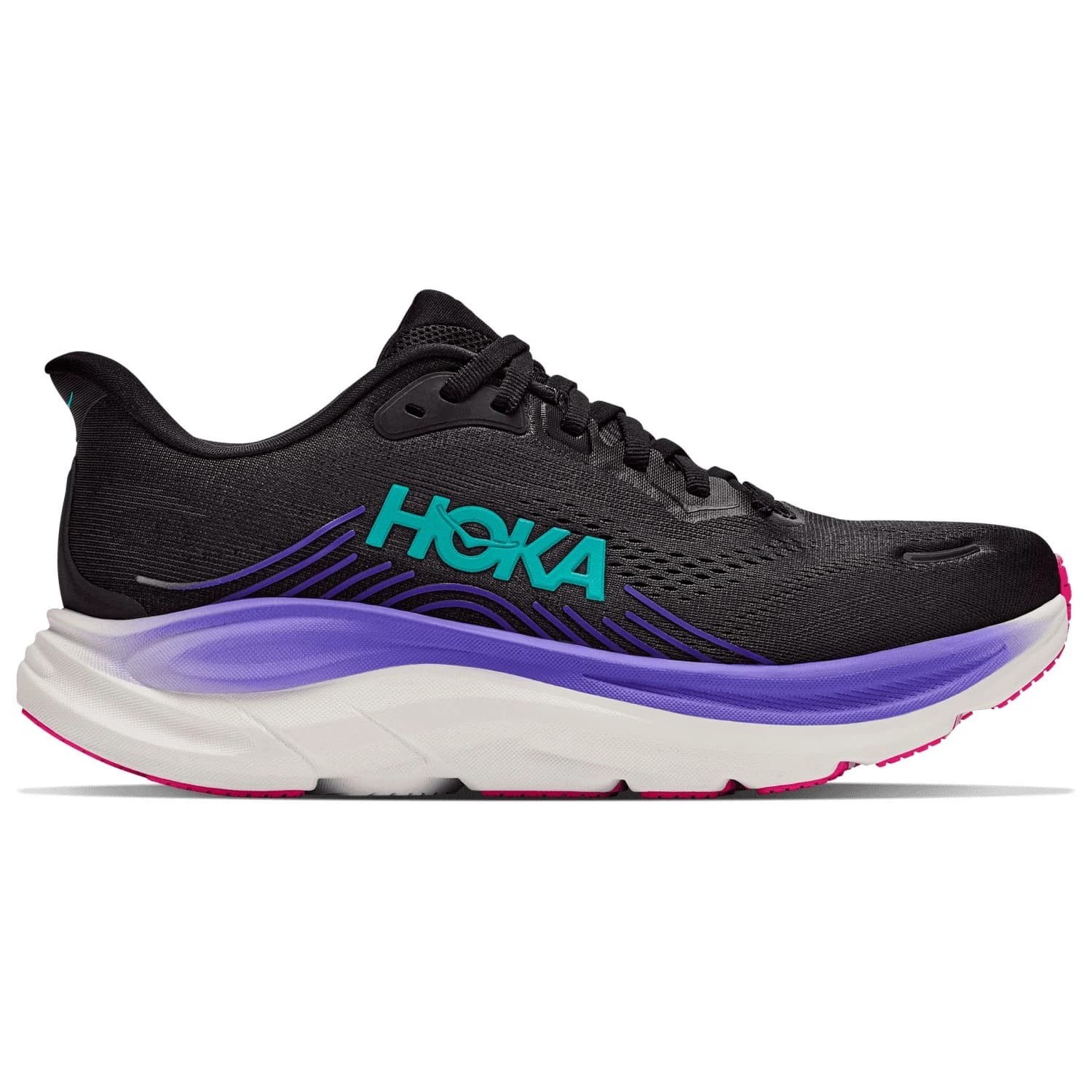 Маратонки HOKA Women's Clifton 11 Running shoes - Black / Neon Nebula