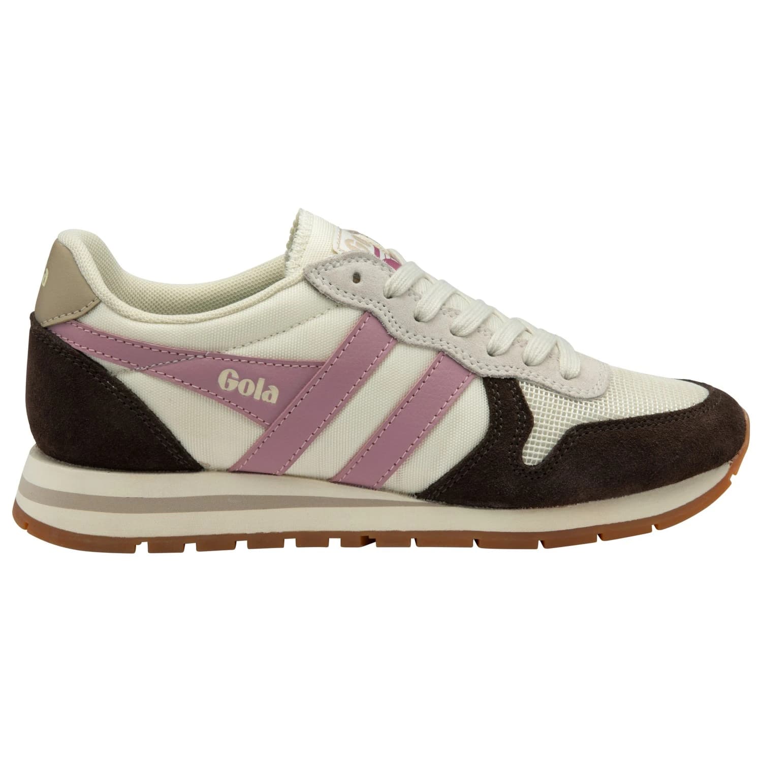 Дамски маратонки Gola Women's Gola Daytona Sneakers - Off White / Mocha / Candy