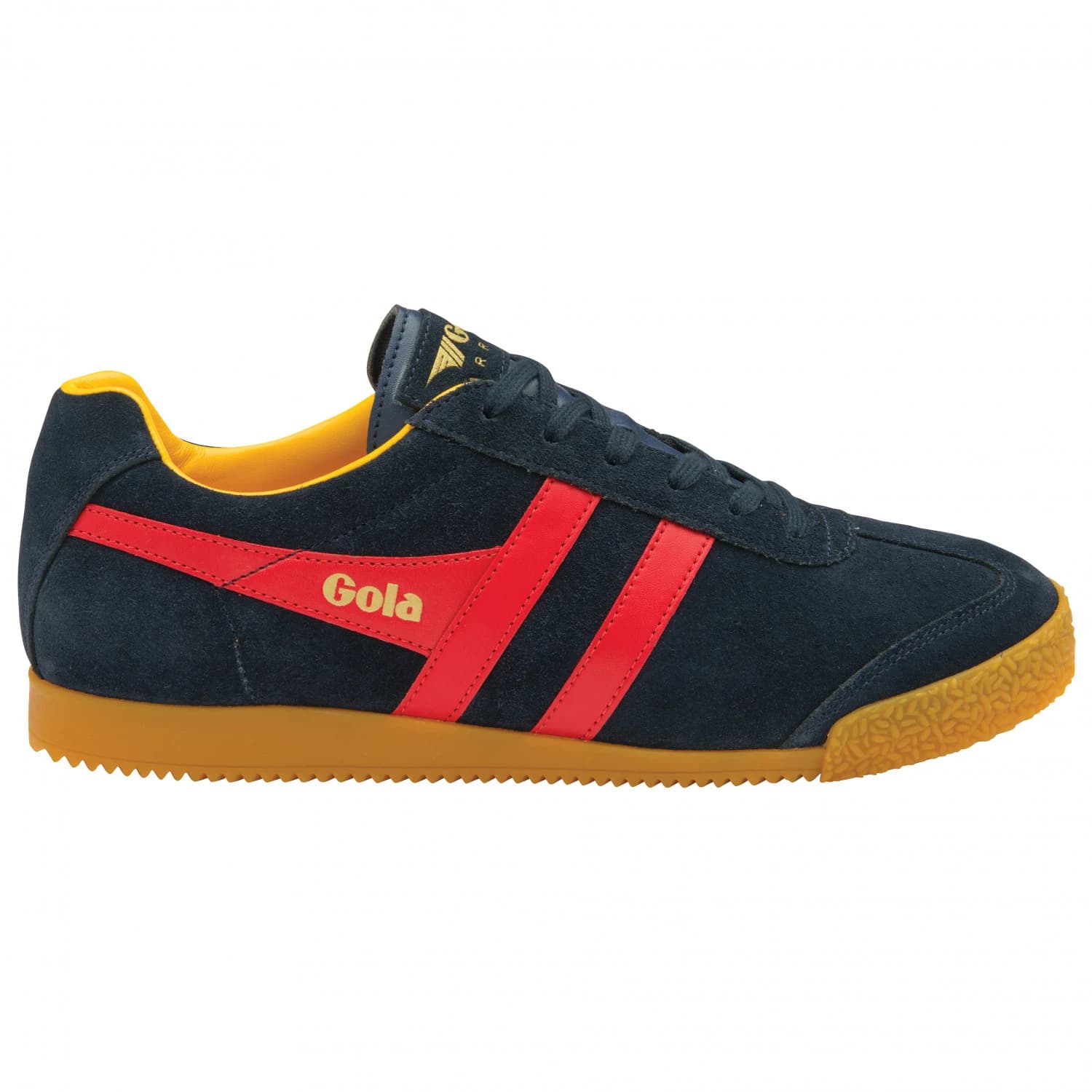 Дамски маратонки Gola Women's Harrier Suede Sneakers - Navy / Red / Sun