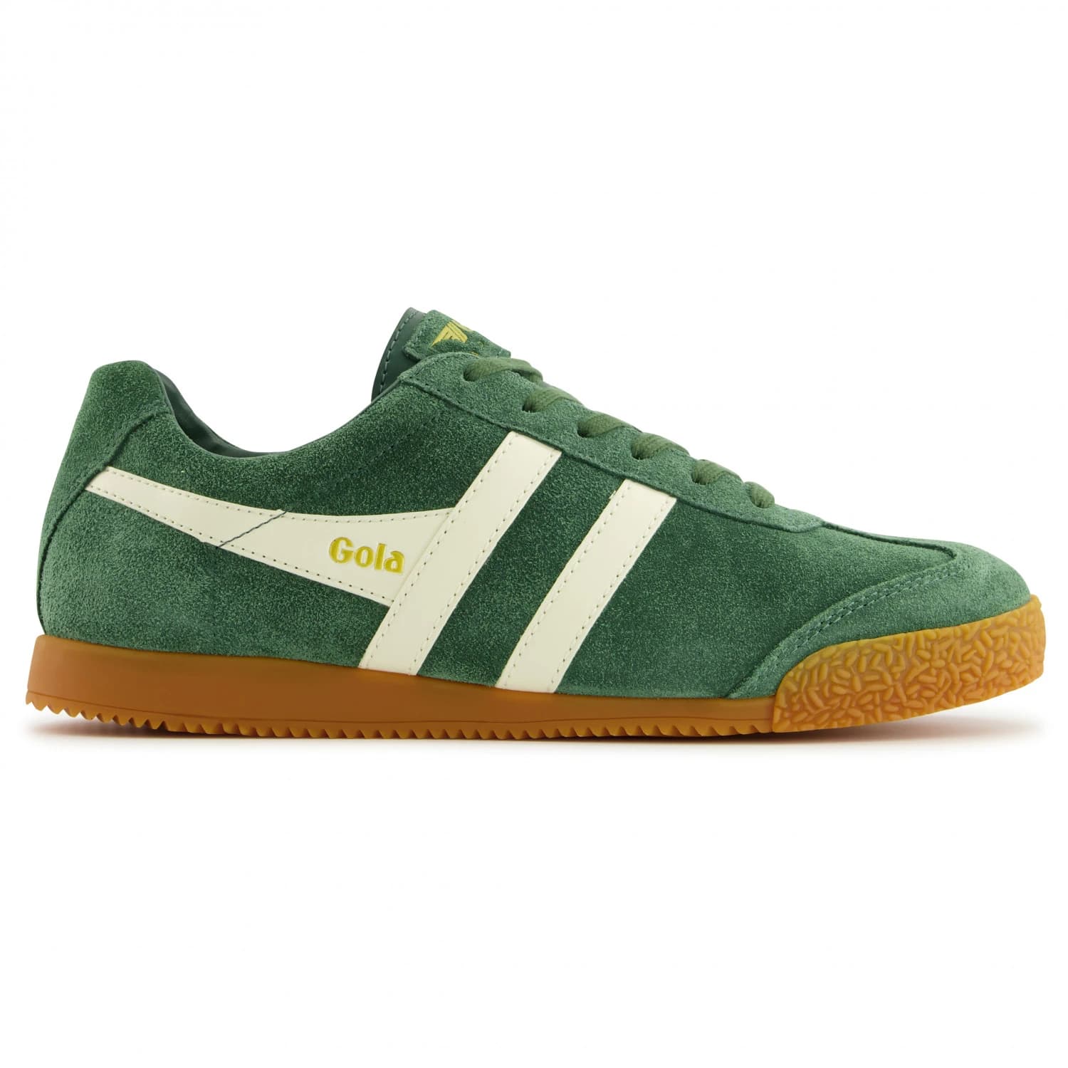 Дамски маратонки Gola Women's Harrier Suede Sneakers - Evergreen / Off-White