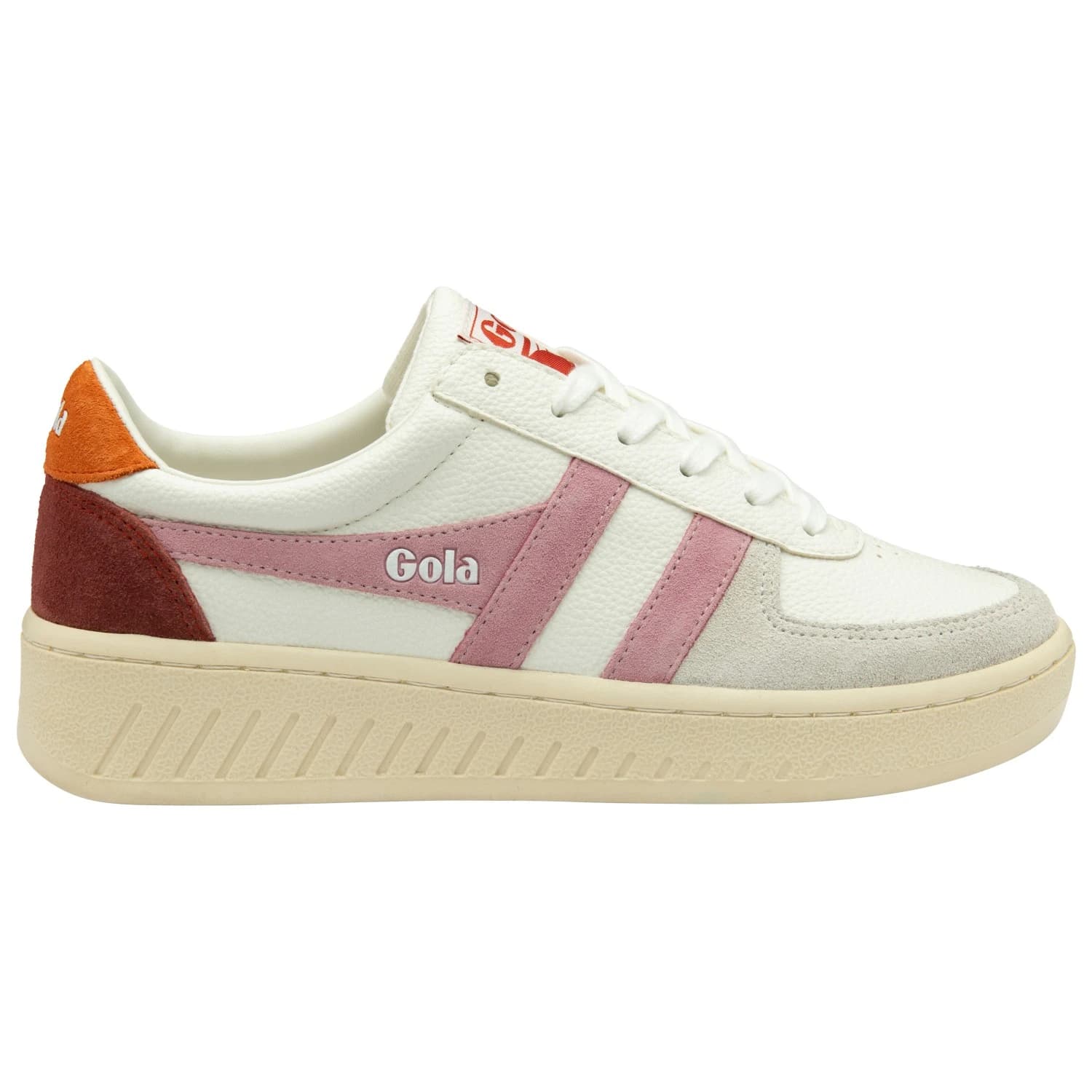 Дамски маратонки Gola Women's Grandslam Trident Sneakers - White / Candy / Moody Orange