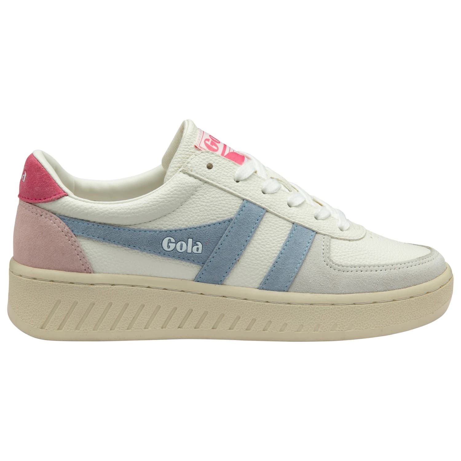 Дамски маратонки Gola Women's Grandslam Trident Sneakers - White / Air / Fluro Pink