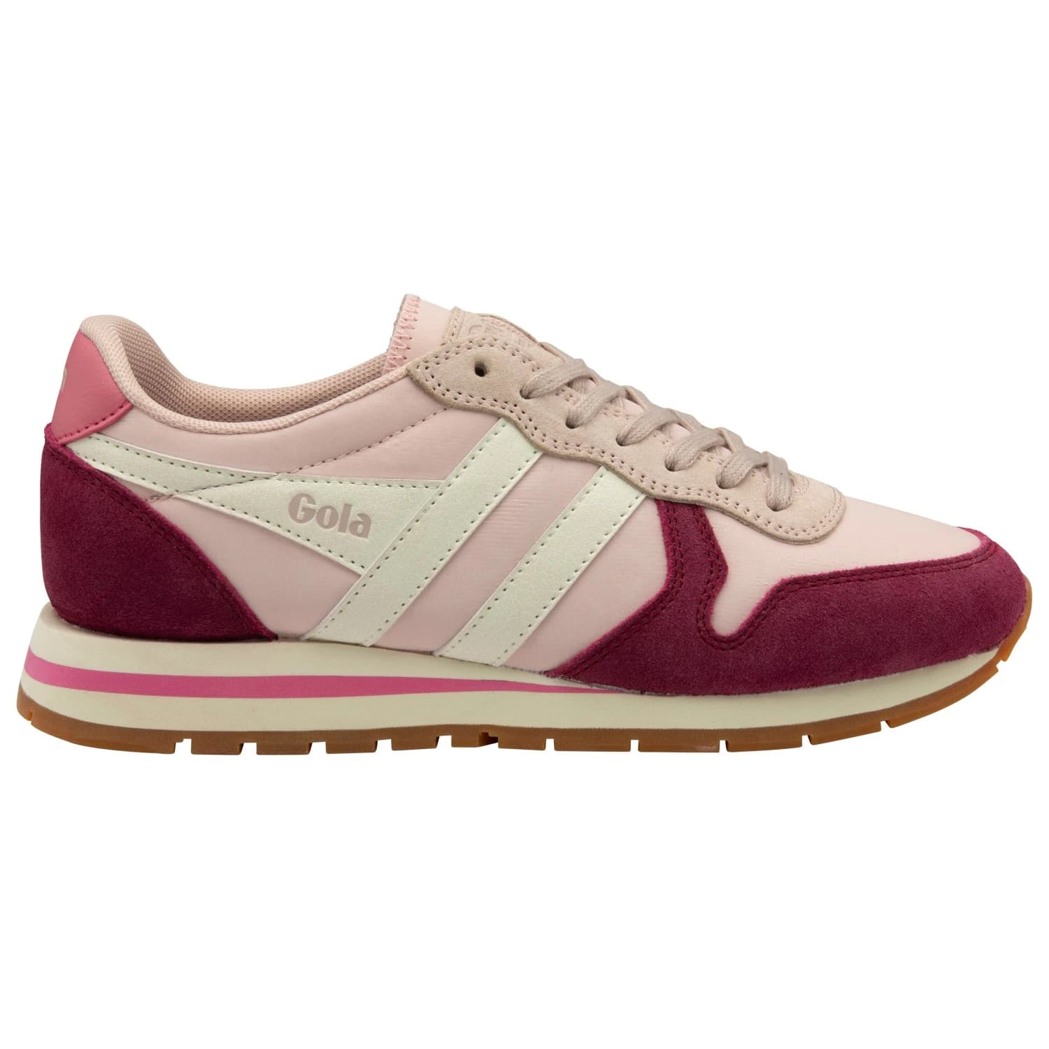 Дамски маратонки Gola Women's Daytona Chute Sneakers - Rose / Cerise / Off White
