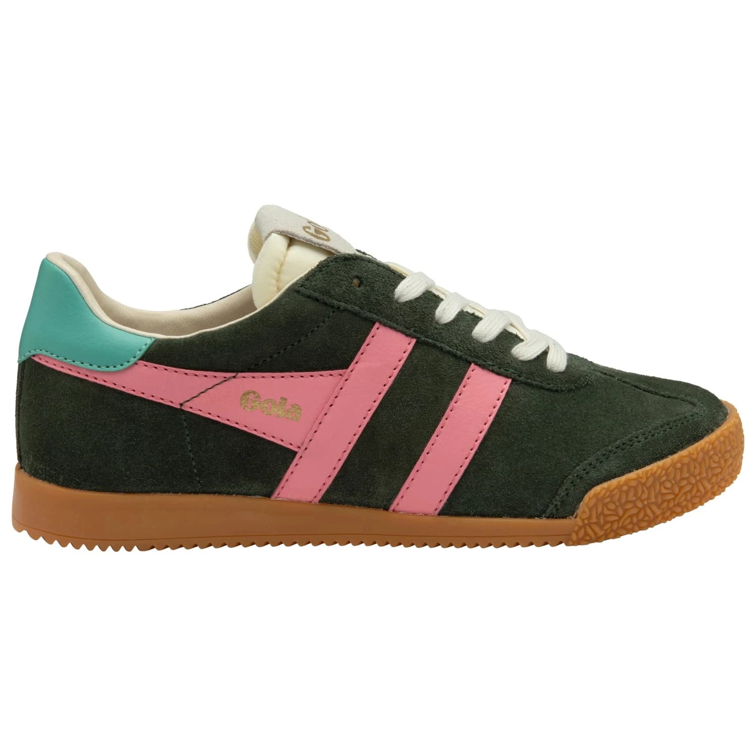 Дамски маратонки Gola Women's Elan Sneakers - Dark Khaki / Bubblegum / Sea Mist