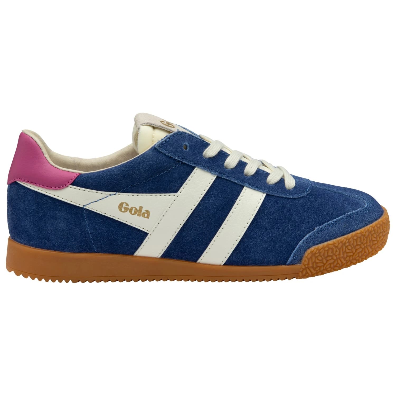 Дамски маратонки Gola Women's Elan Sneakers - Deep Blue / Off White / Shocking Pink