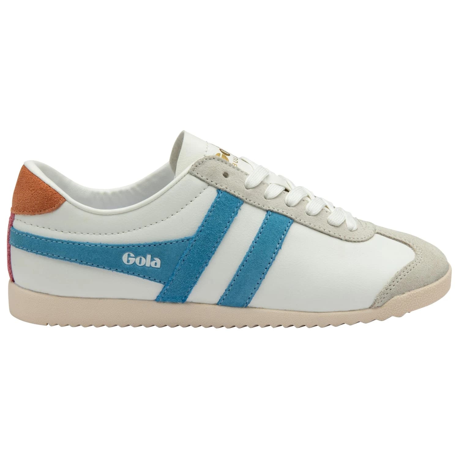 Дамски маратонки Gola Women's Bullet Pure Sneakers - White / Lake / Terracotta
