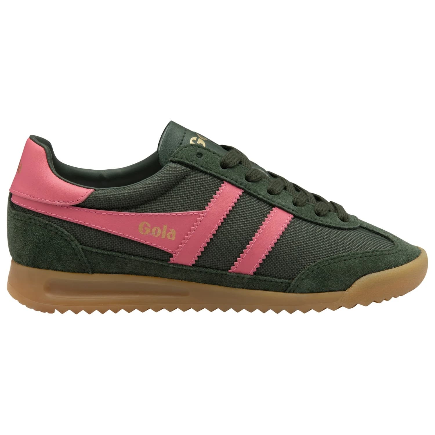 Дамски маратонки Gola Women's Tornado Sneakers - Dark Khaki / Bubblegum