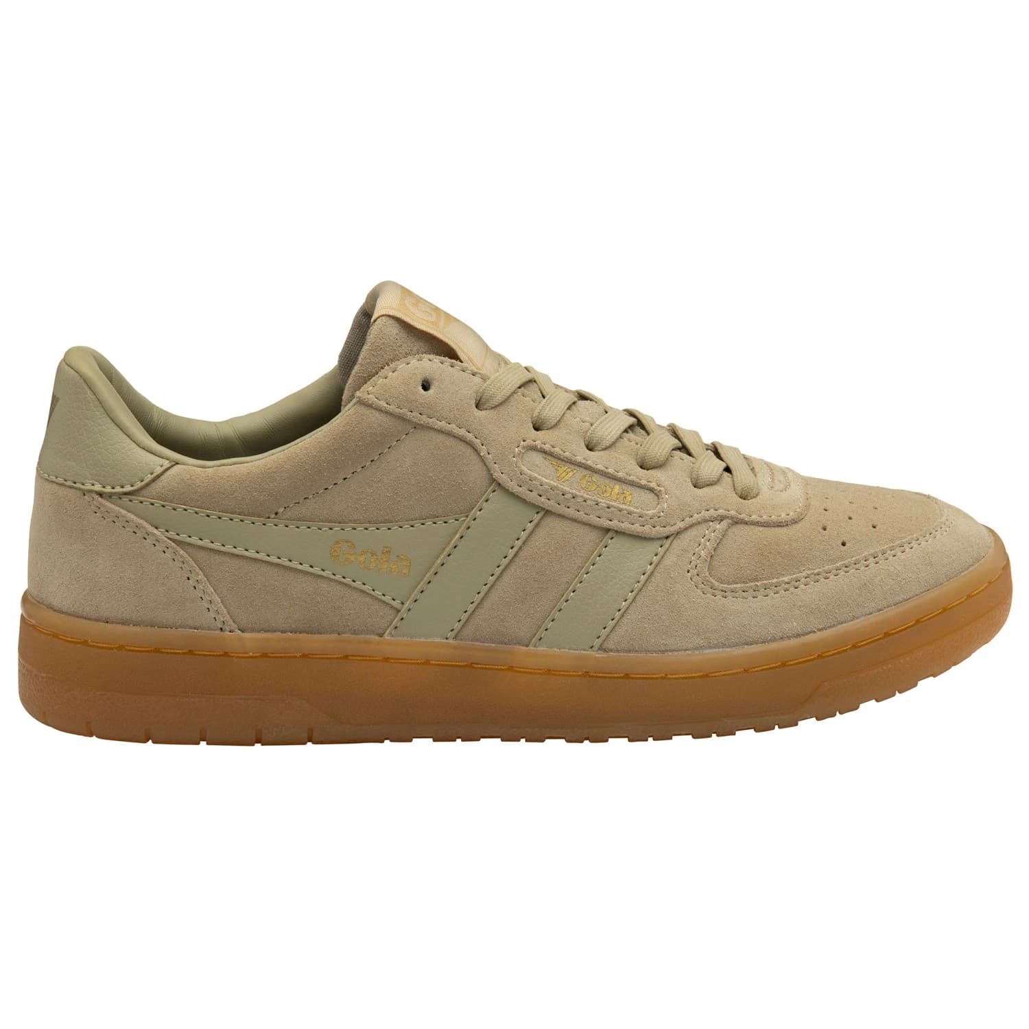 Дамски маратонки Gola Women's Hawk Suede '86 Sneakers - Bone / Gum