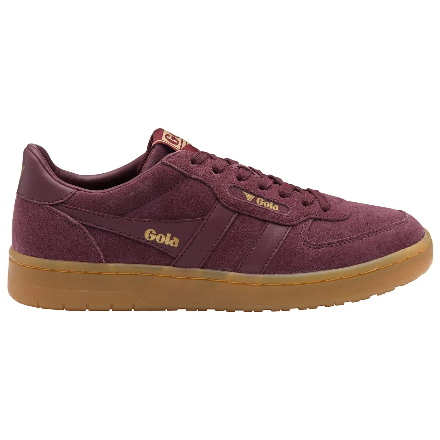 Дамски маратонки Gola Women's Hawk Suede '86 Sneakers - Windsor Wine / Gum