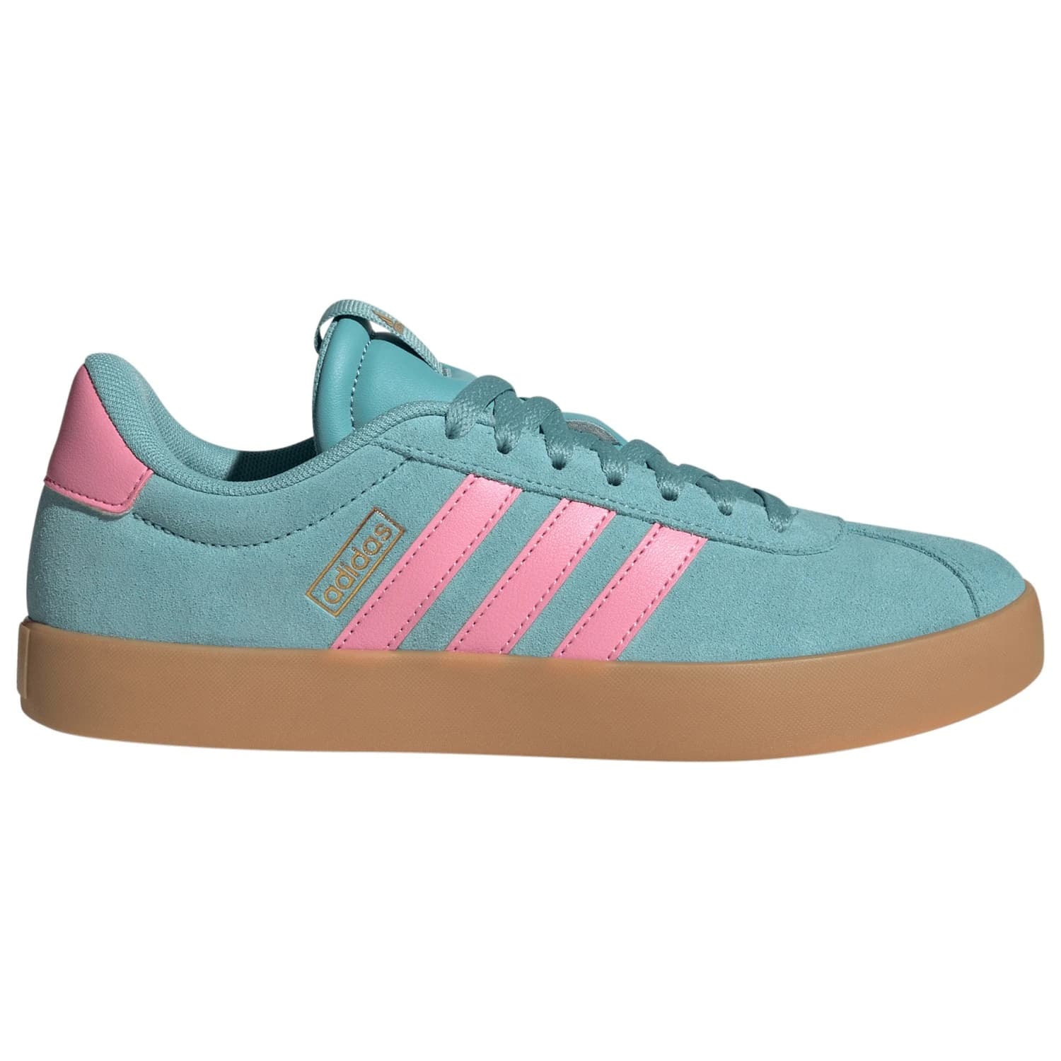 Дамски маратонки Adidas Women's VL Court 3.0 Sneakers - Mint Ton / Bliss Pink / Gold Metallic