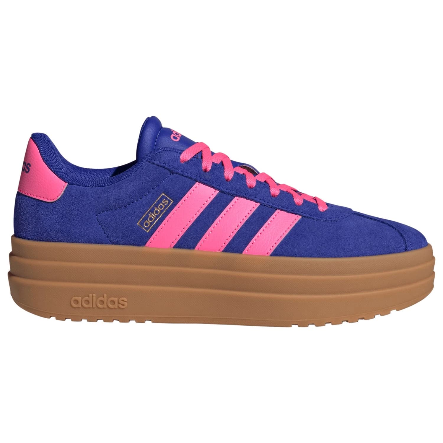 Дамски маратонки adidas Women's VL Court Bold Sneakers - Lucid Blue / Lucid Pink / Gold Metallic