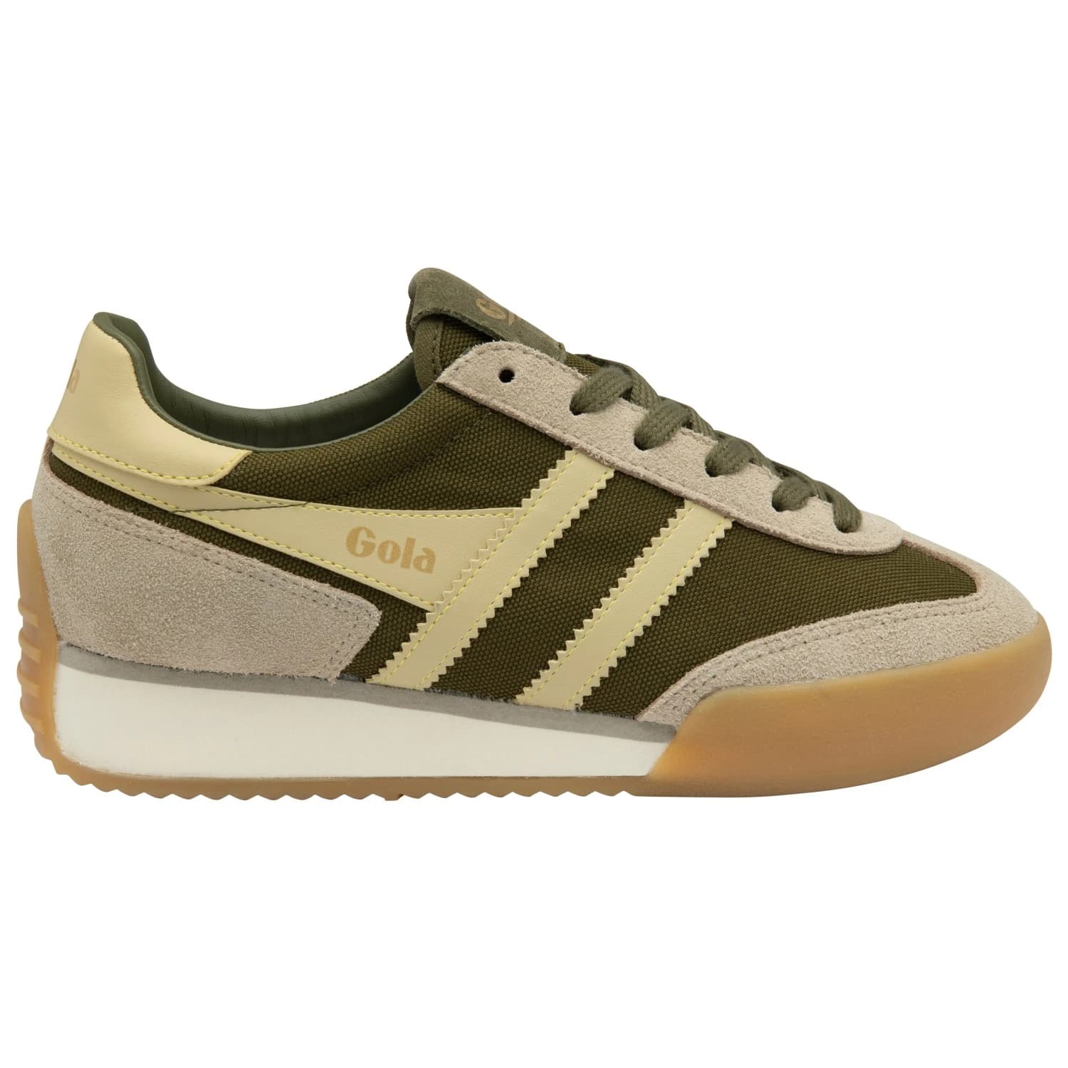 Дамски маратонки Gola Women's Pacer Sneakers - Khaki / Bone / Buttermilk
