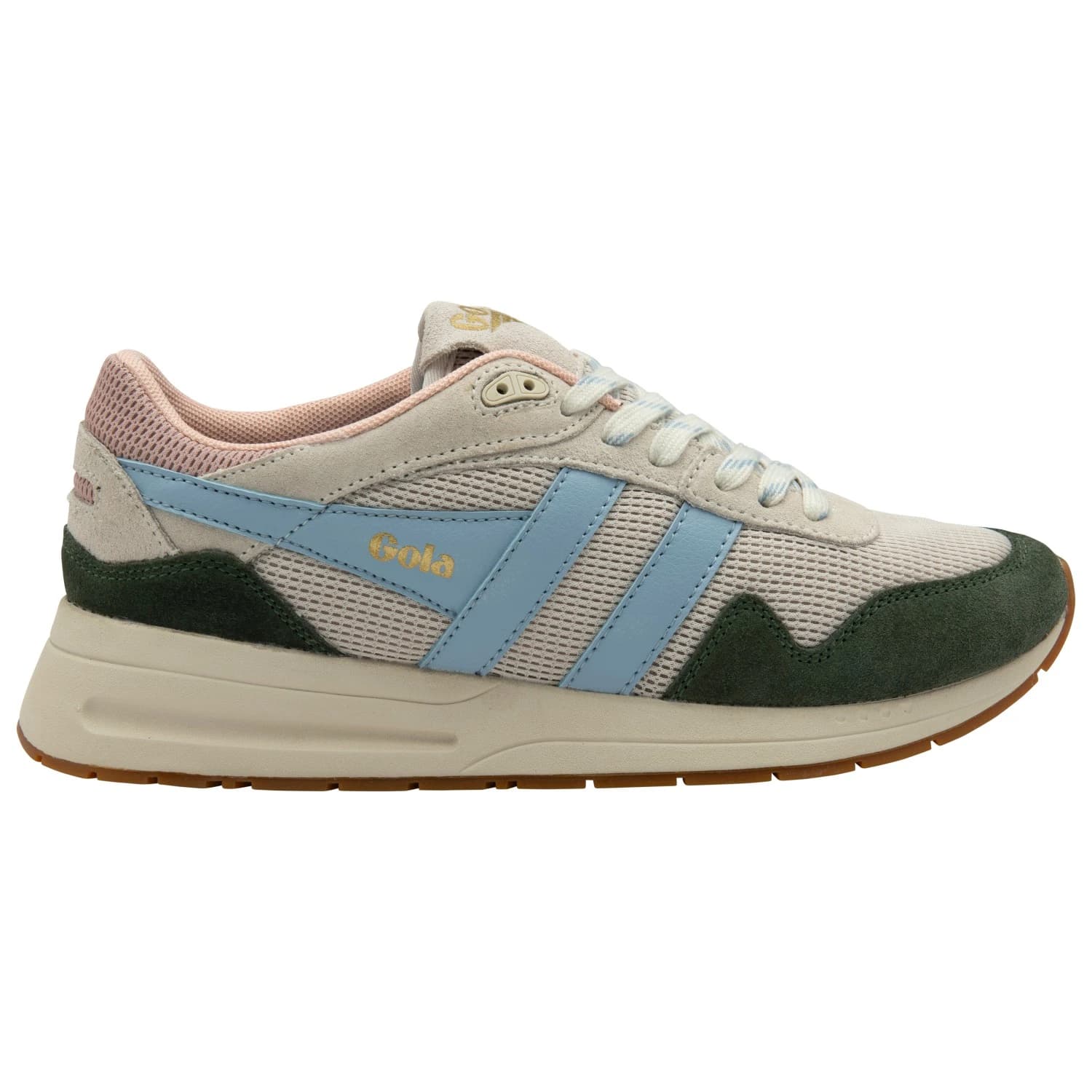 Дамски маратонки Gola Women's Delta Sneakers - Off White / Dark Khaki / Air