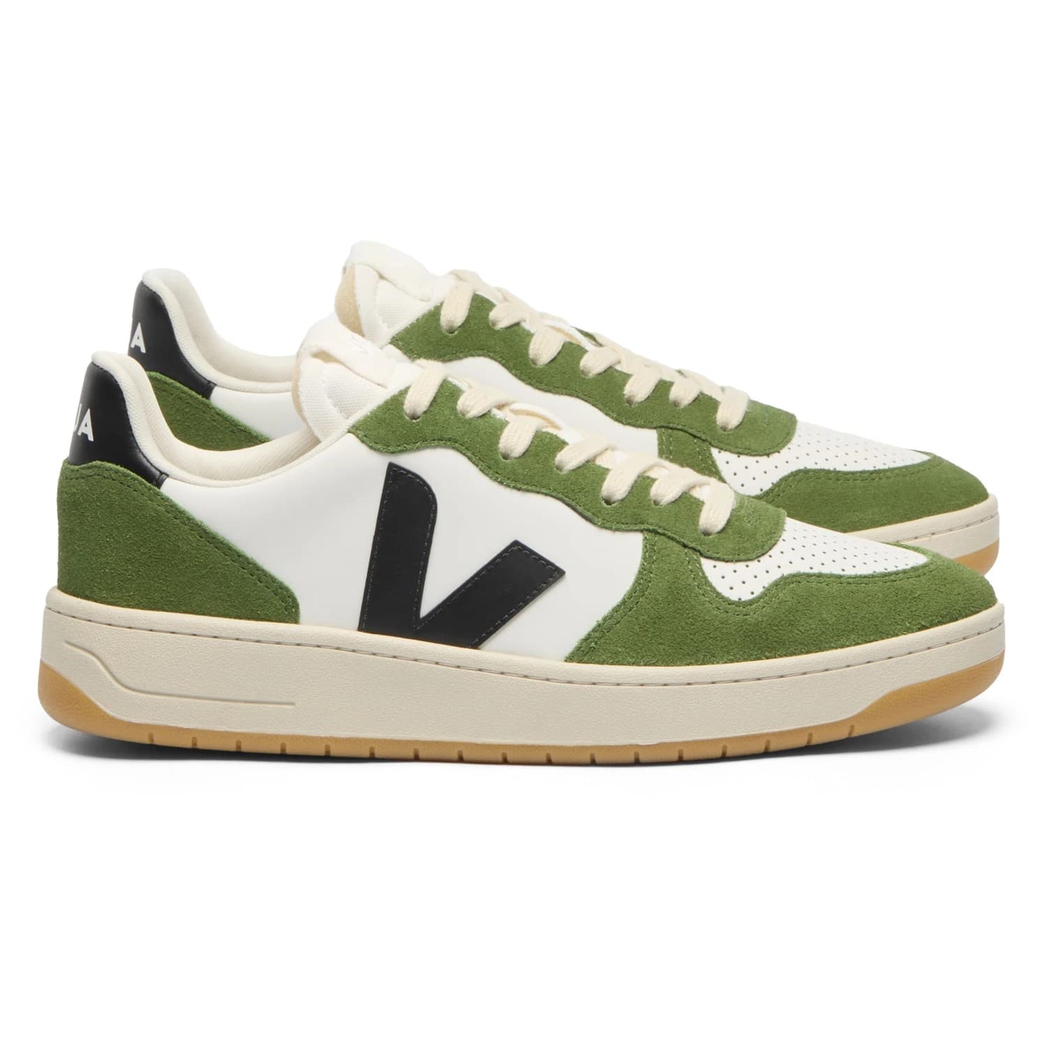 Дамски маратонки Veja Women's V-10 Prime Sneakers - White / Black / Militar