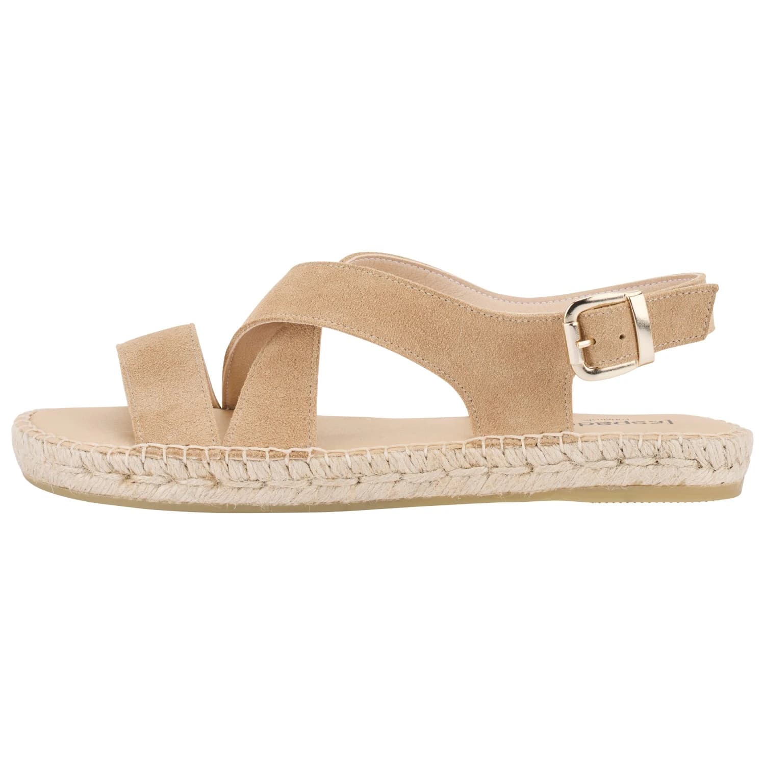 Дамски сандали Espadrij Women's Sandal Velour Sandals - Tan Clair