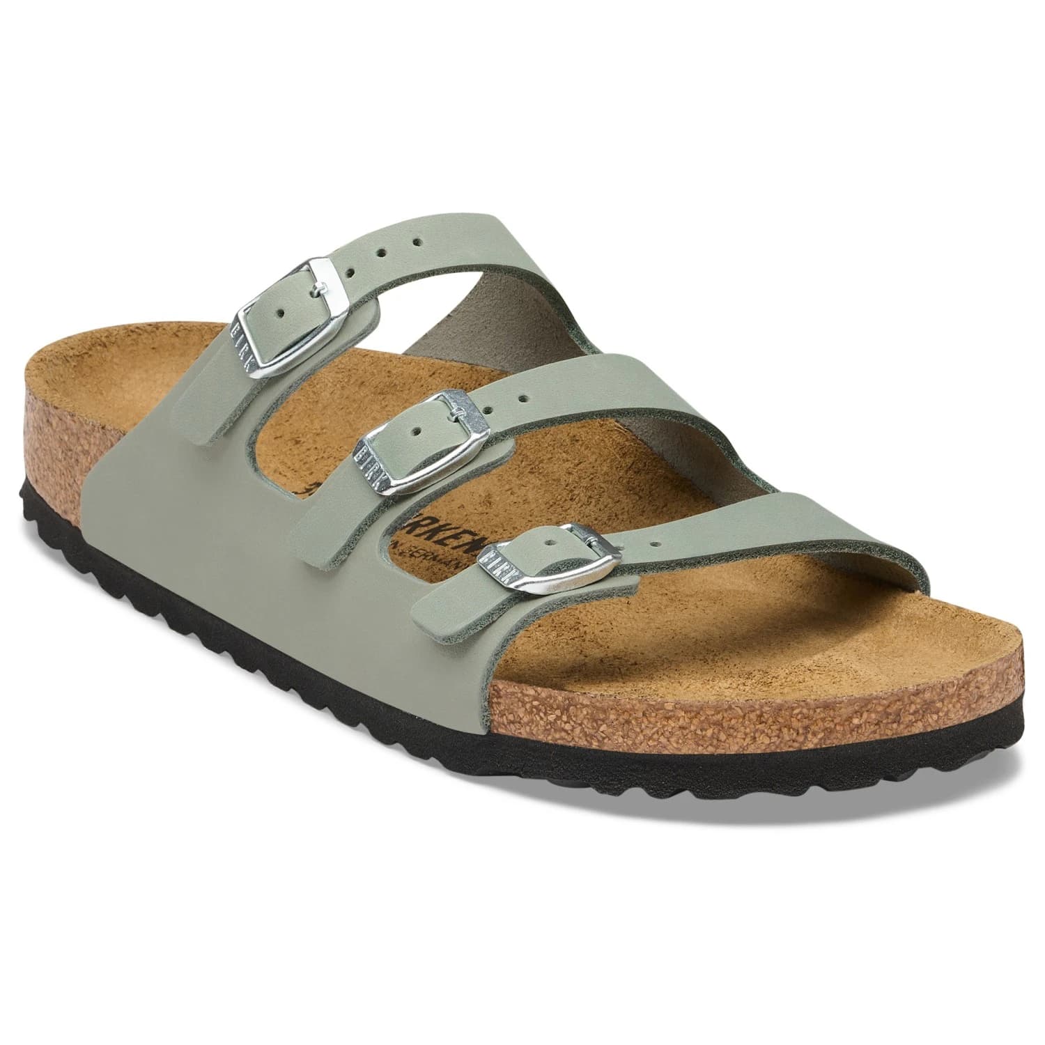 Дамски сандали Birkenstock Women's Florida Soft Footbed Leather Oiled Sandals - Pure Sage