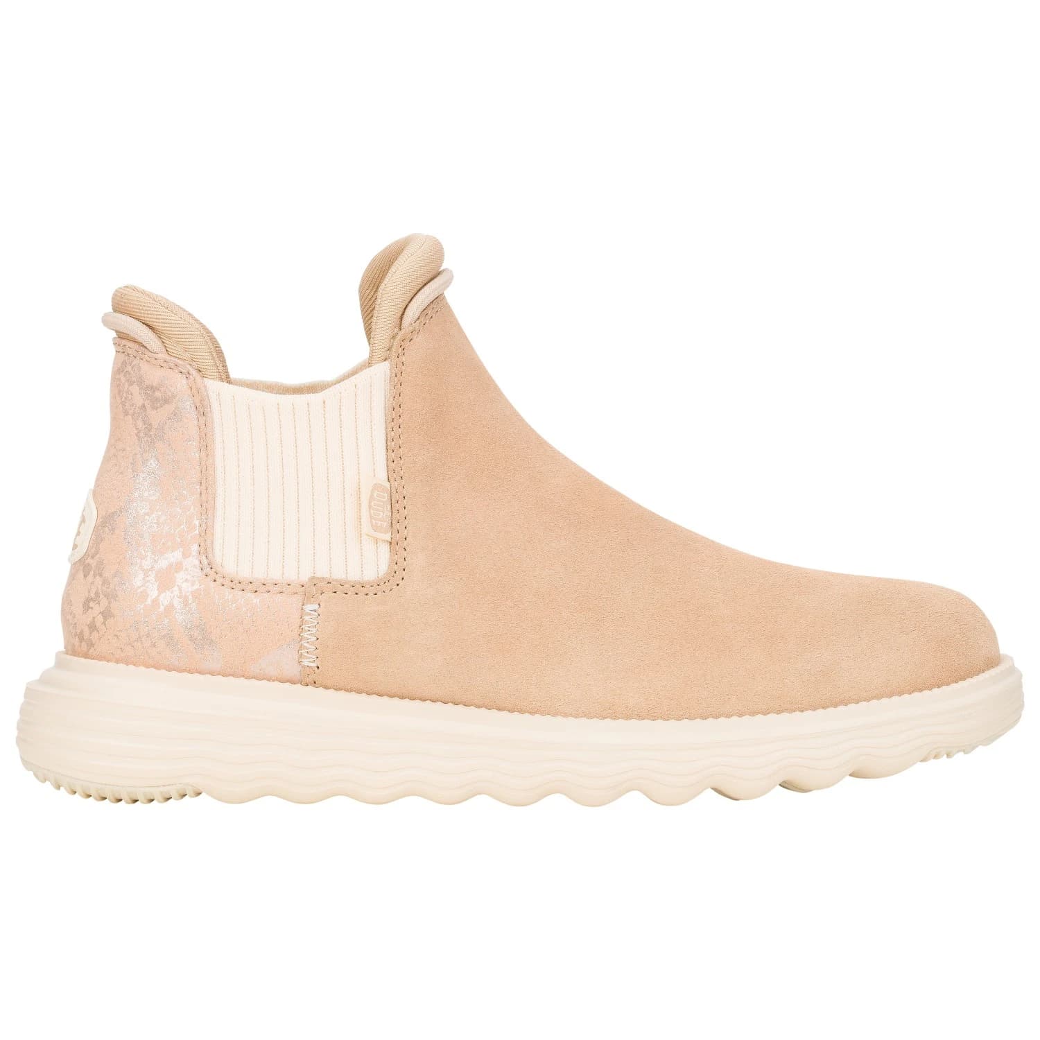 Дамски ежедневни боти HeyDude Women's Branson Suede Novelty Casual boots - Sand / Snake