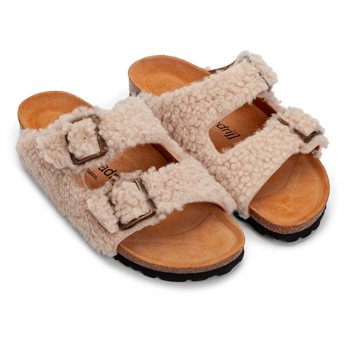 Дамски пантофи Espadrij Women's Ami Teddy Sandals - Beige