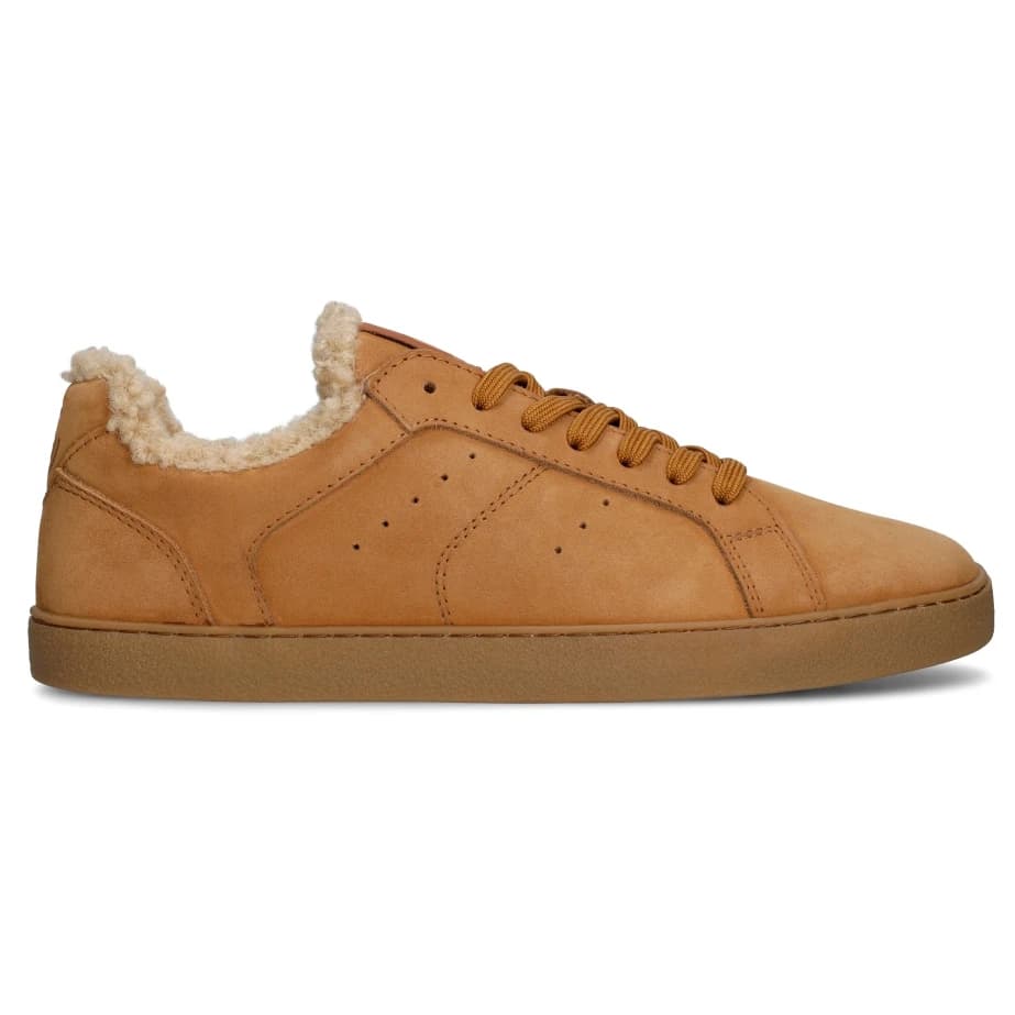 Дамски обувки barefoot Groundies Women's Universe Teddy Barefoot shoes - Cognac