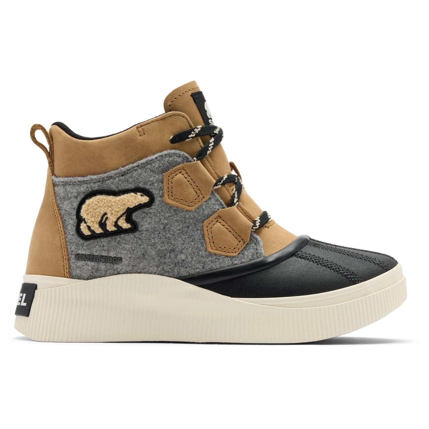 Дамски ежедневни боти Sorel Women's Out N About IV Classic WP Casual boots - Caribou Buff / Black