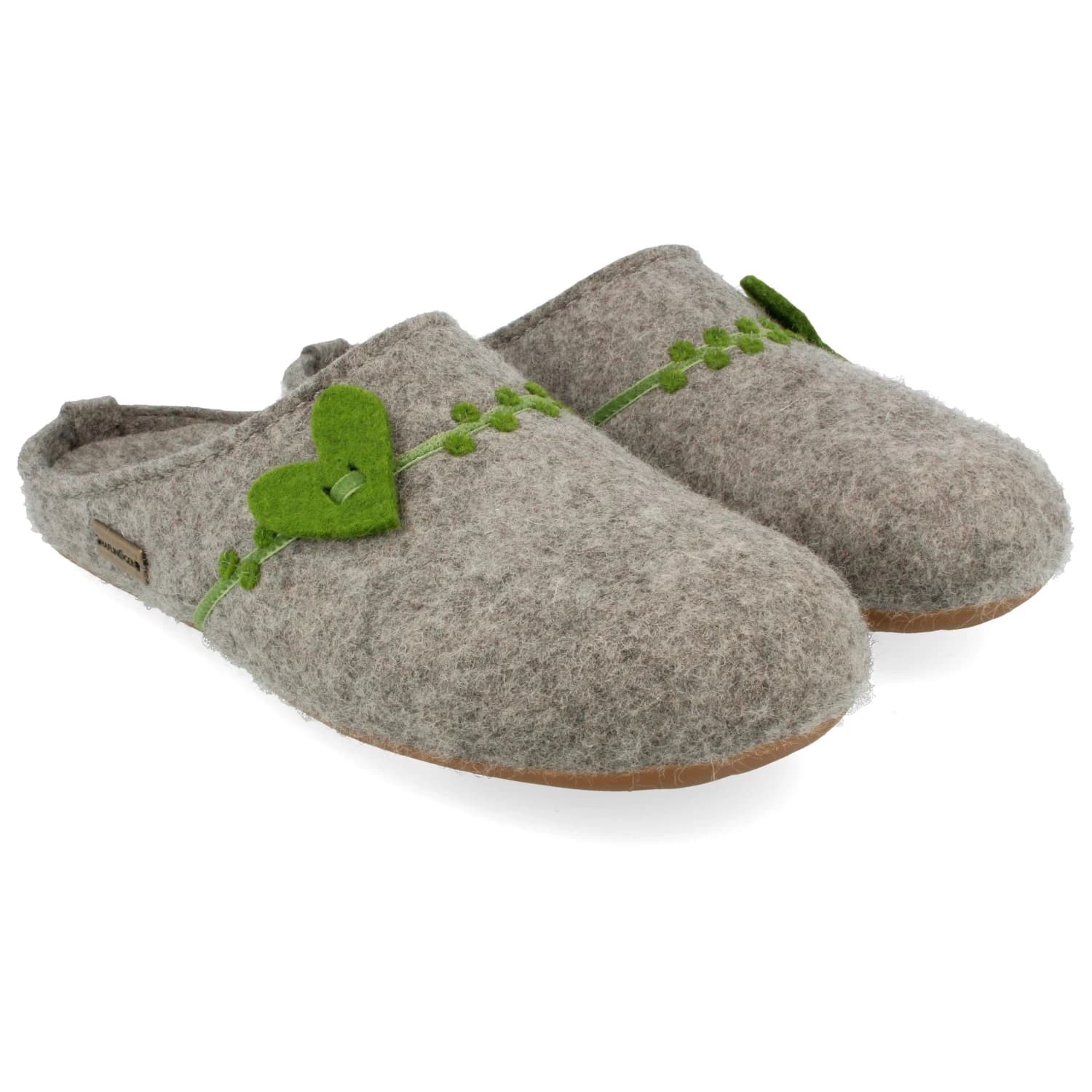 Дамски пантофи Haflinger Women's Everest Coeur Slippers - Basalt