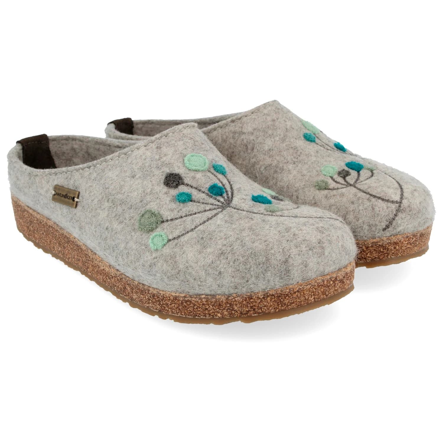Дамски пантофи Haflinger Women's Grizzly Amaya Slippers - Stone Grey Melange