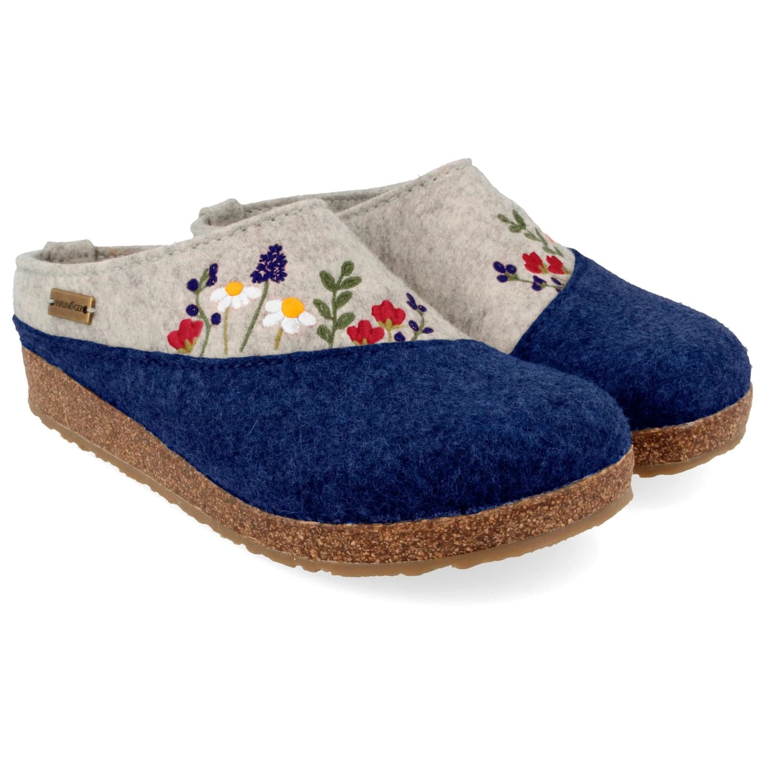 Дамски пантофи Haflinger Women's Grizzly Bienenglück Slippers - Jeans