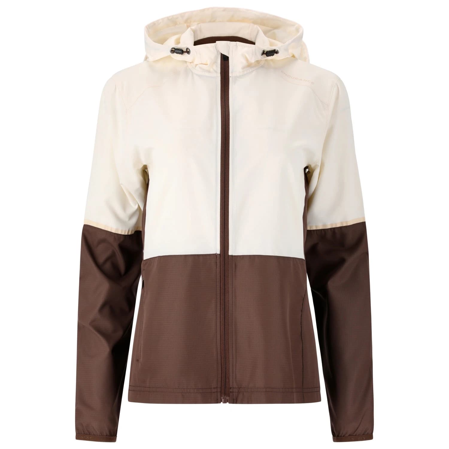 Дамско яке за бягане ENDURANCE Women's Kinthar Jacket with Hood Running jacket - Whisper White