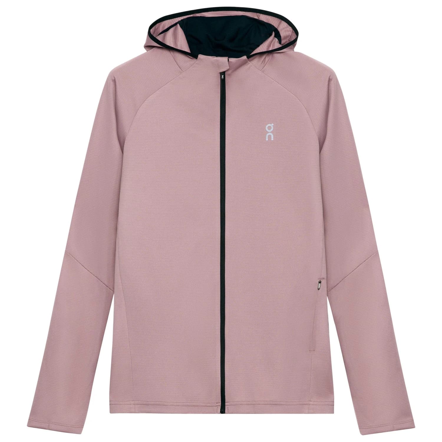 Дамско яке за бягане On Women's Climate Zip Hoodie Running jacket - Heron