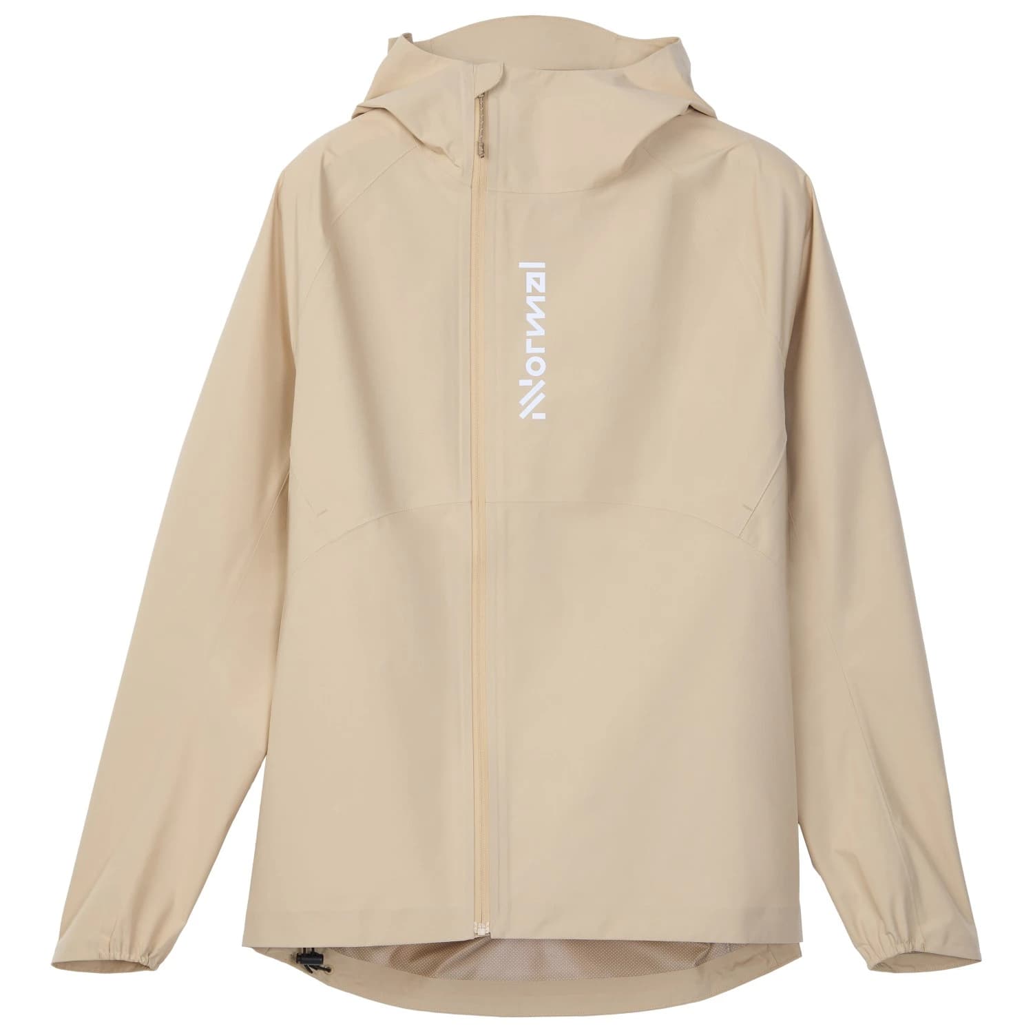 Дамско яке за бягане NNormal Women's Trail Rain Jacket 02 Running jacket - Beige