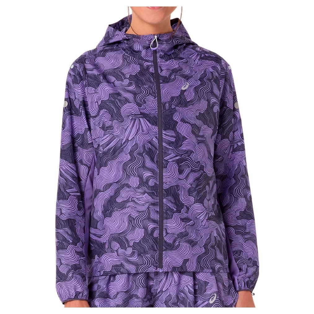 Дамско яке за бягане Asics Women's Fujitrail Packable Jacket Running jacket - Amethyst