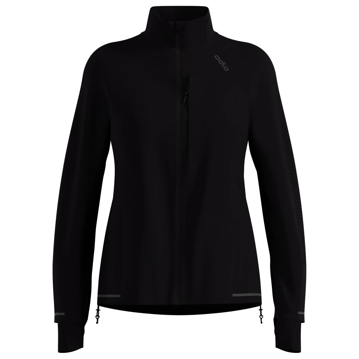 Яке за бягане Odlo Women's Zeroweight Pro Windproof Reflective Jacket Running jacket - Black