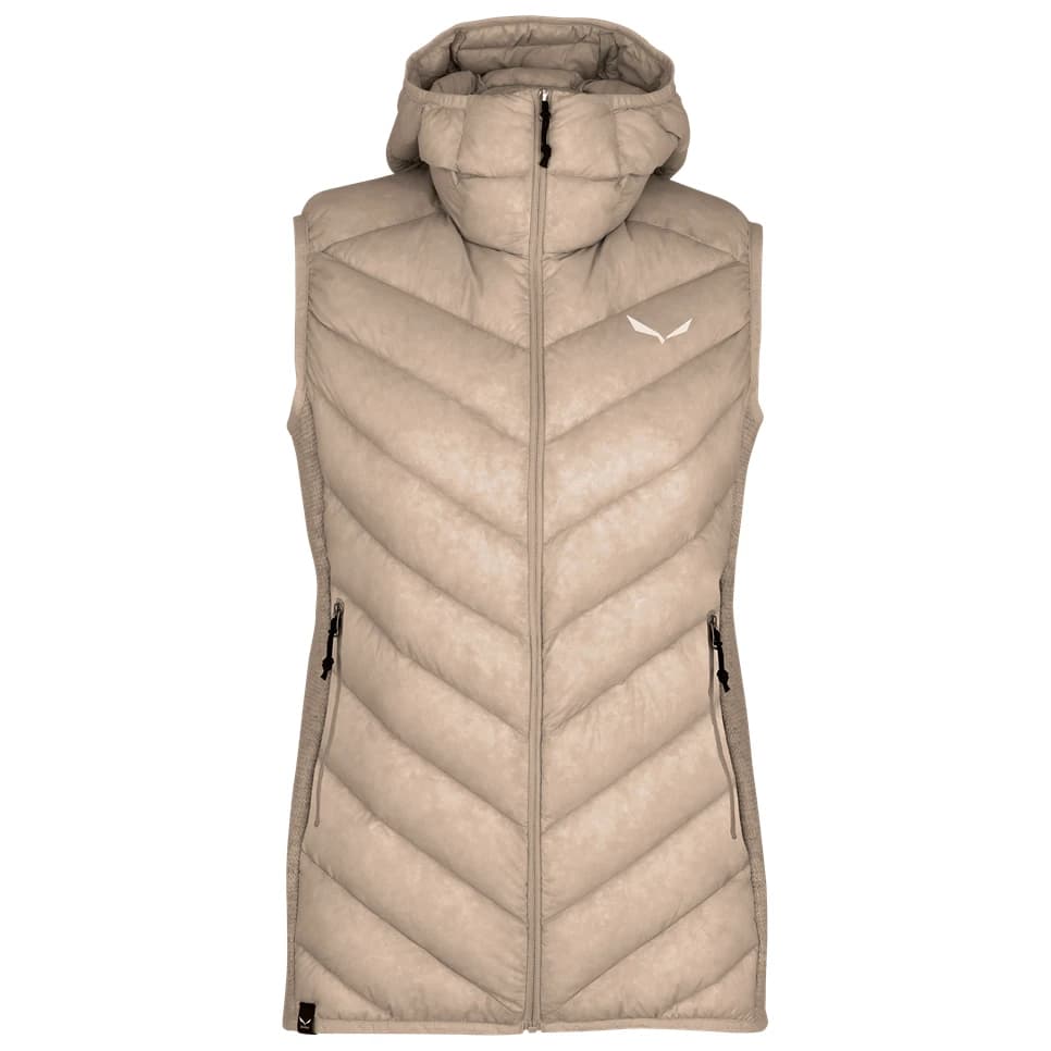 Дамски пухен елек Salewa Women's Sarner/Down Hybrid Vest Down vest - Quicksand