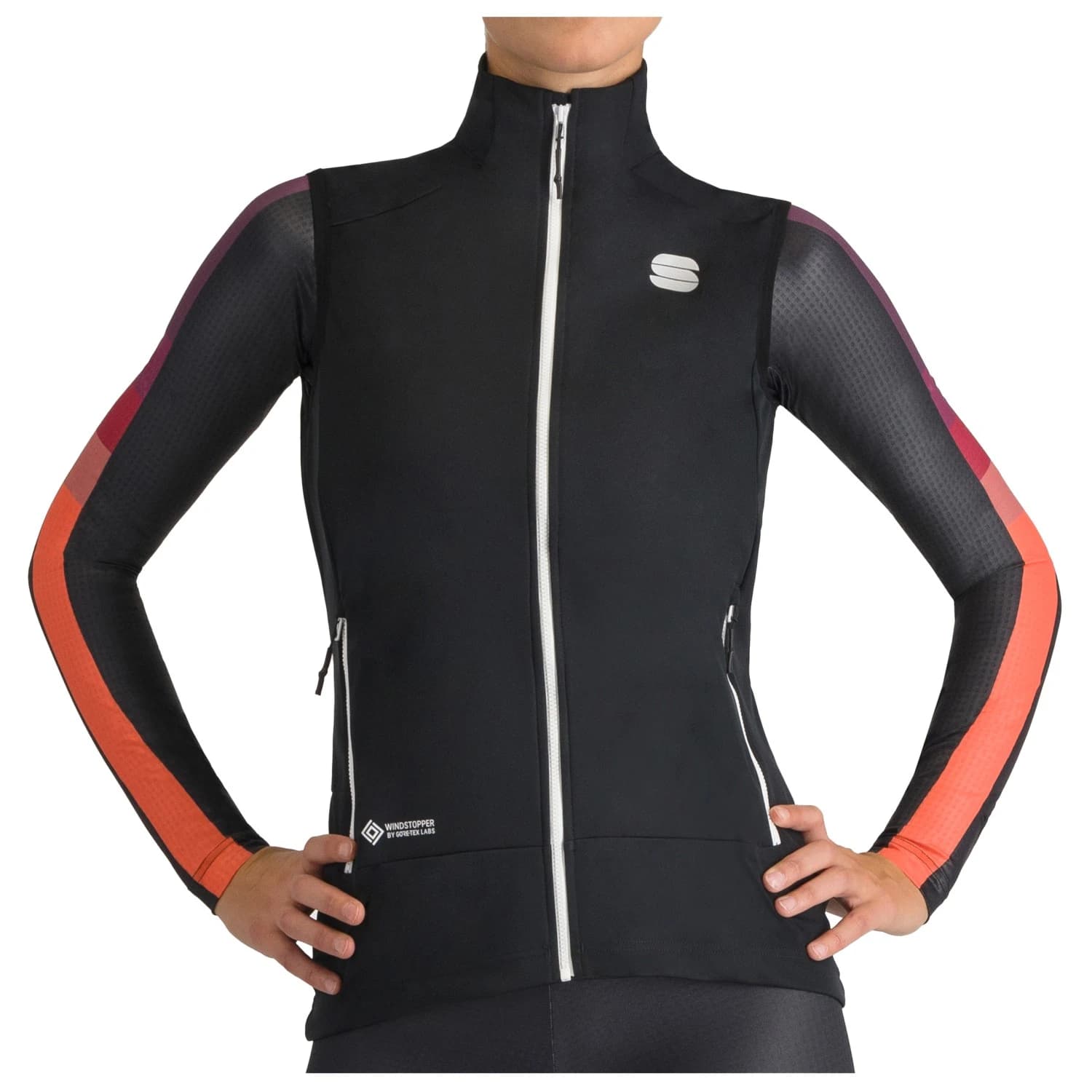 Дамски софтшел елек Sportful Women's Apex Vest Softshell vest - Black / White