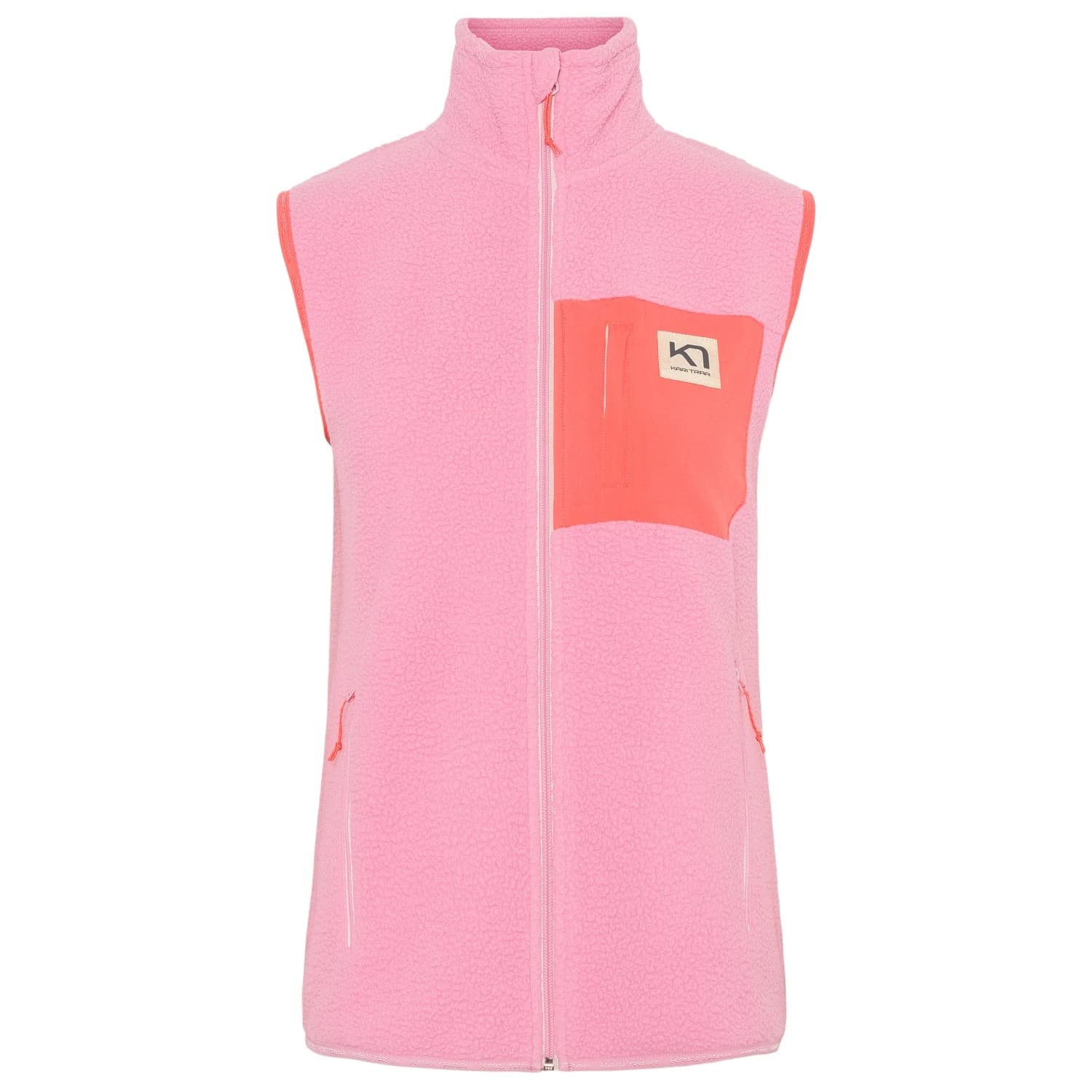 Дамски поларен елек Kari traa Women's Rothe Vest Fleece vest - Kobi / Dusty Pink