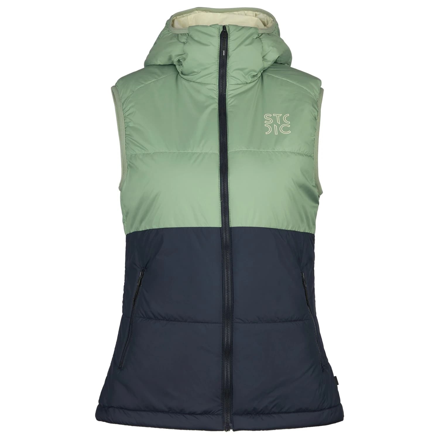 Дамски вълнен елек Stoic Women's MountainWool 120 StorboSt. II Vest Winter vest - Iceberg Green / Dark Navy