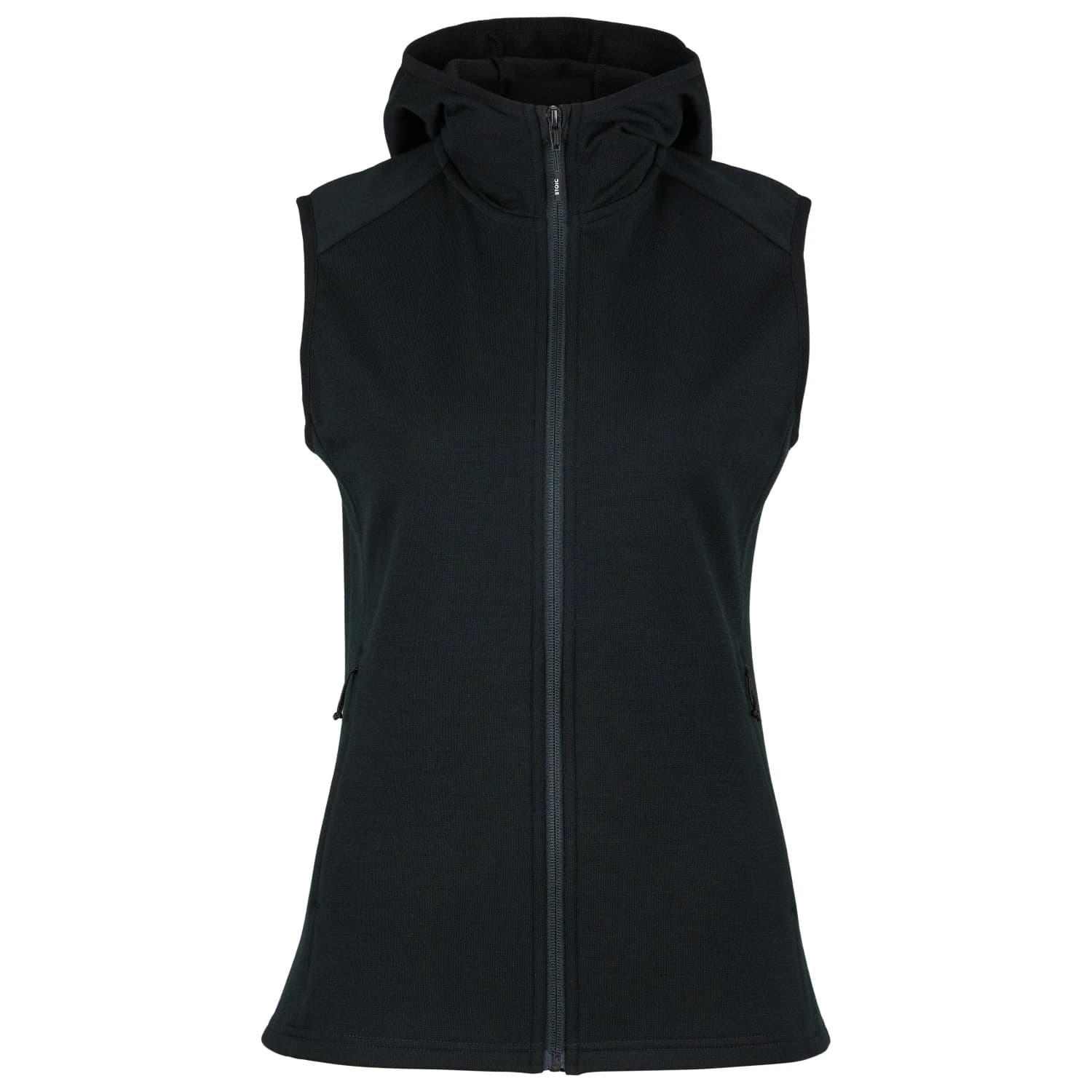 Дамски вълнен елек Stoic Women's MerinoFleece335 KuolpaSt. II Vest with Hood Merino vest - Black