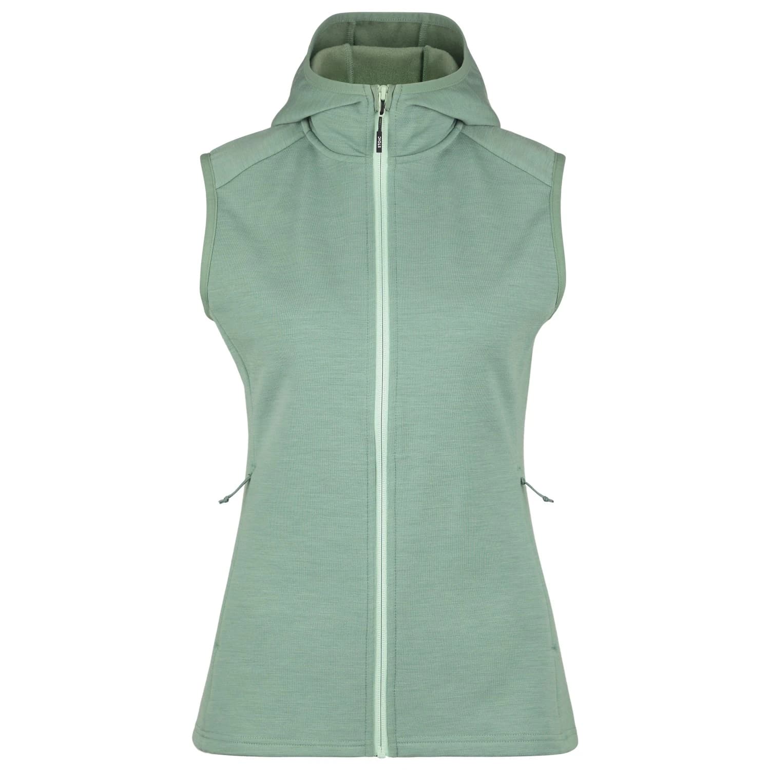 Дамски вълнен елек Stoic Women's MerinoFleece335 KuolpaSt. II Vest with Hood Merino vest - Iceberg Green