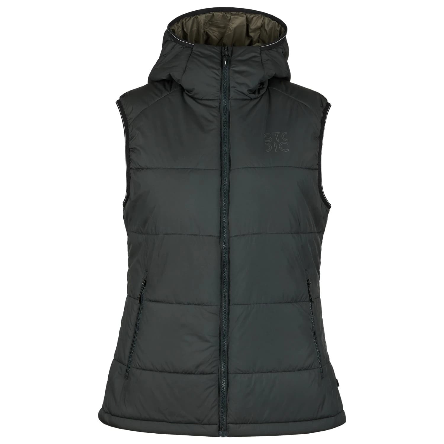 Дамски синтетичен елек Stoic Women's MountainWool200 StorboSt. Hooded Vest Winter vest - Black