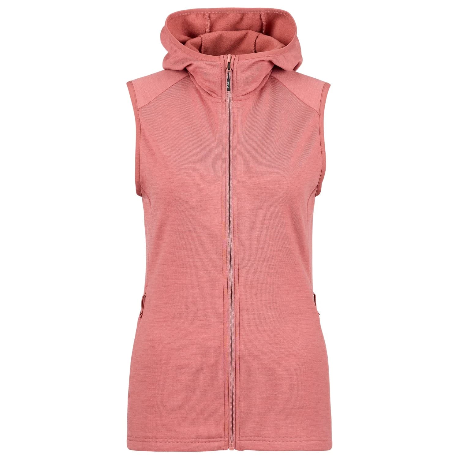 Дамски вълнен елек Stoic Women's MerinoFleece270 KuolpaLightSt. Vest Hood Merino vest - Faded Rose